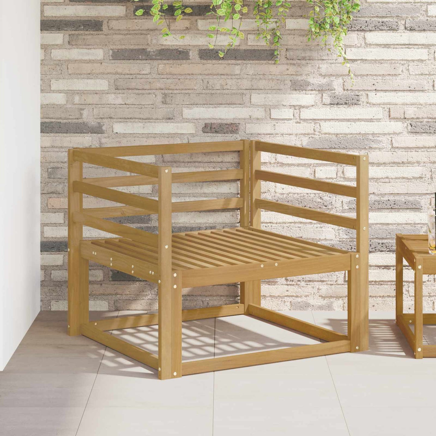 Buiten Midden Sofa Massief Acaciahout Wit is nu te koop bij PeponiXL, paradijselijk wonen!