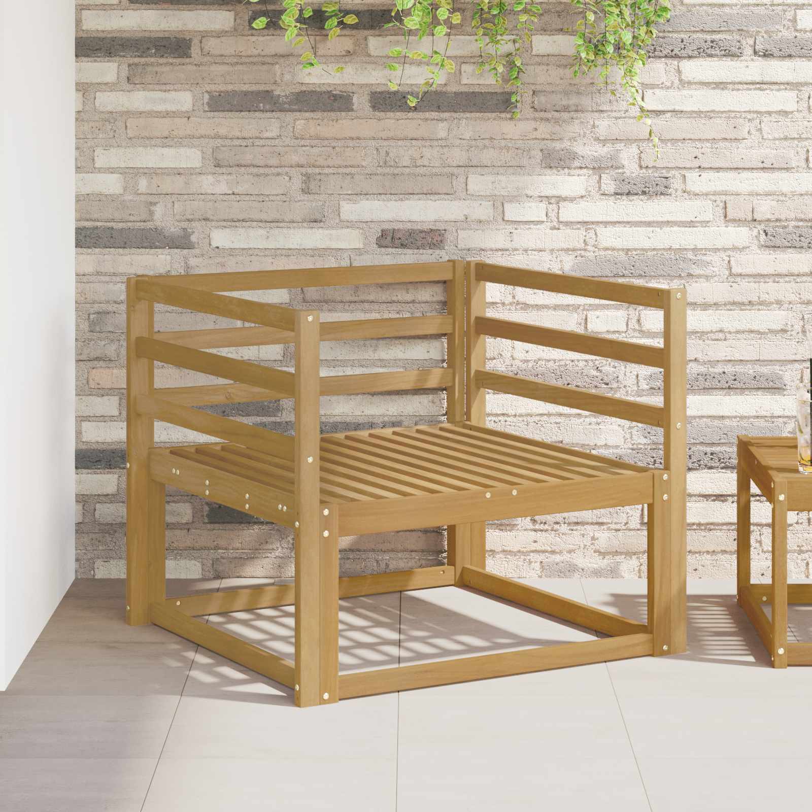 Buiten Midden Sofa Massief Acaciahout Wit is nu te koop bij PeponiXL, paradijselijk wonen!