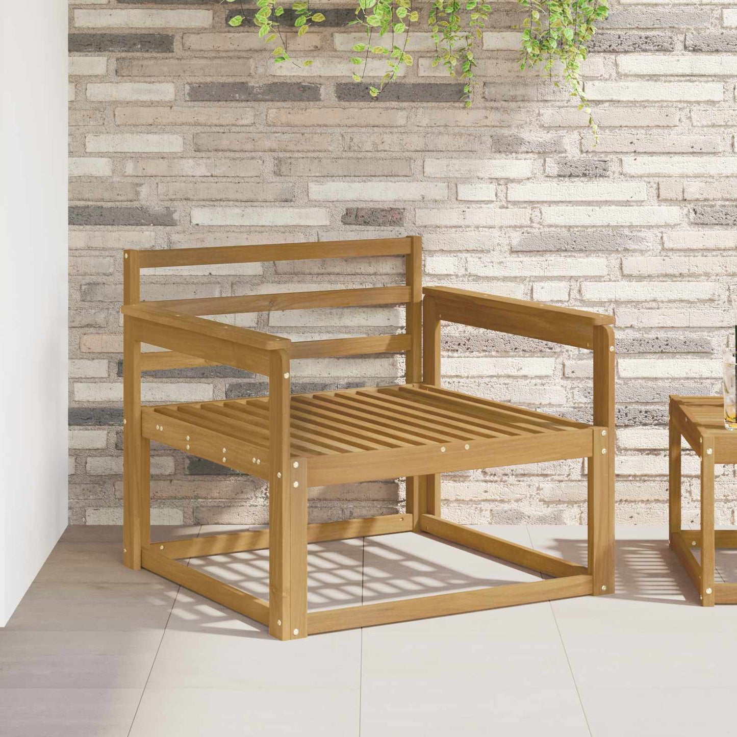 Buiten Midden Sofa Massief Acaciahout Wit is nu te koop bij PeponiXL, paradijselijk wonen!