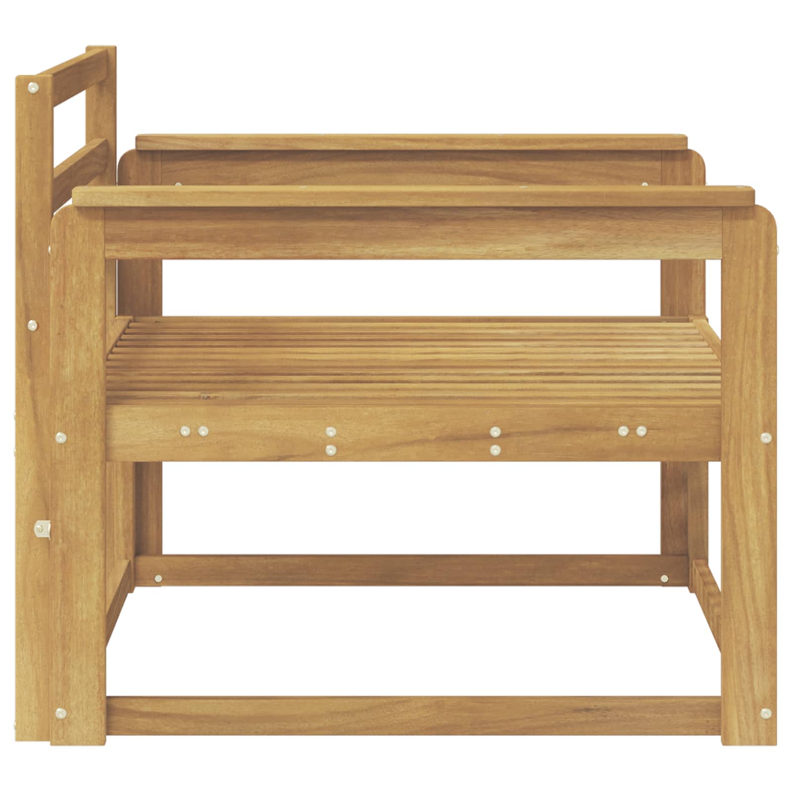 Buiten Midden Sofa Massief Acaciahout Wit is nu te koop bij PeponiXL, paradijselijk wonen!