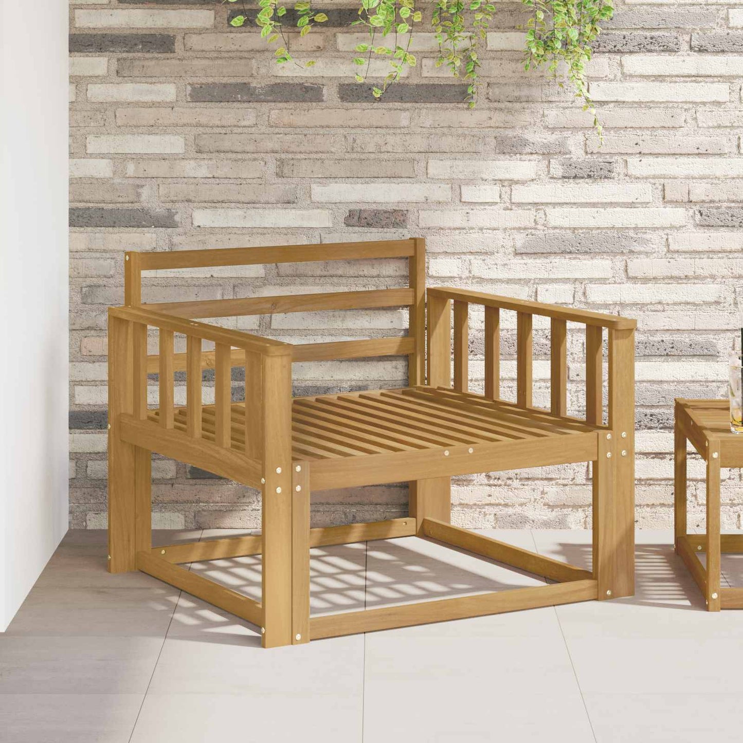 Buiten Midden Sofa Massief Acaciahout Wit is nu te koop bij PeponiXL, paradijselijk wonen!
