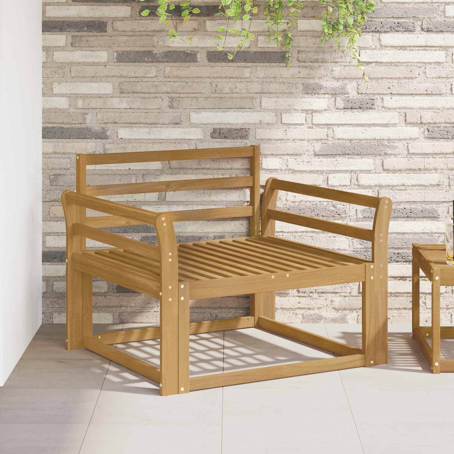Buiten Midden Sofa Massief Acaciahout Wit is nu te koop bij PeponiXL, paradijselijk wonen!