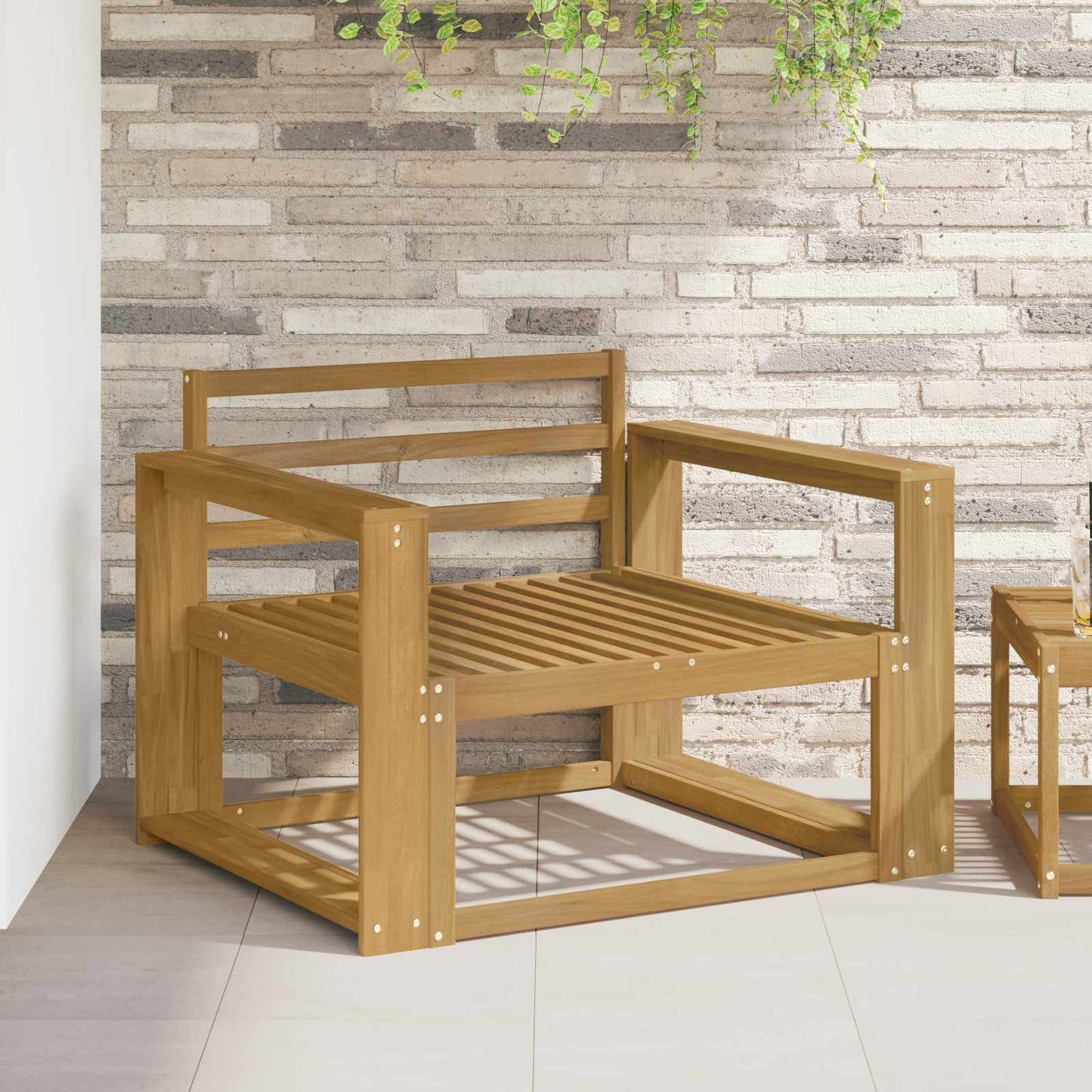 Buiten Midden Sofa Massief Acaciahout Wit is nu te koop bij PeponiXL, paradijselijk wonen!