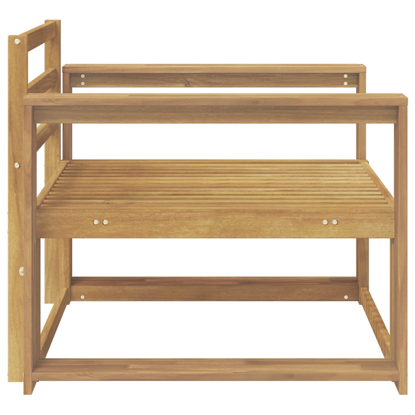 Buiten Midden Sofa Massief Acaciahout Wit is nu te koop bij PeponiXL, paradijselijk wonen!