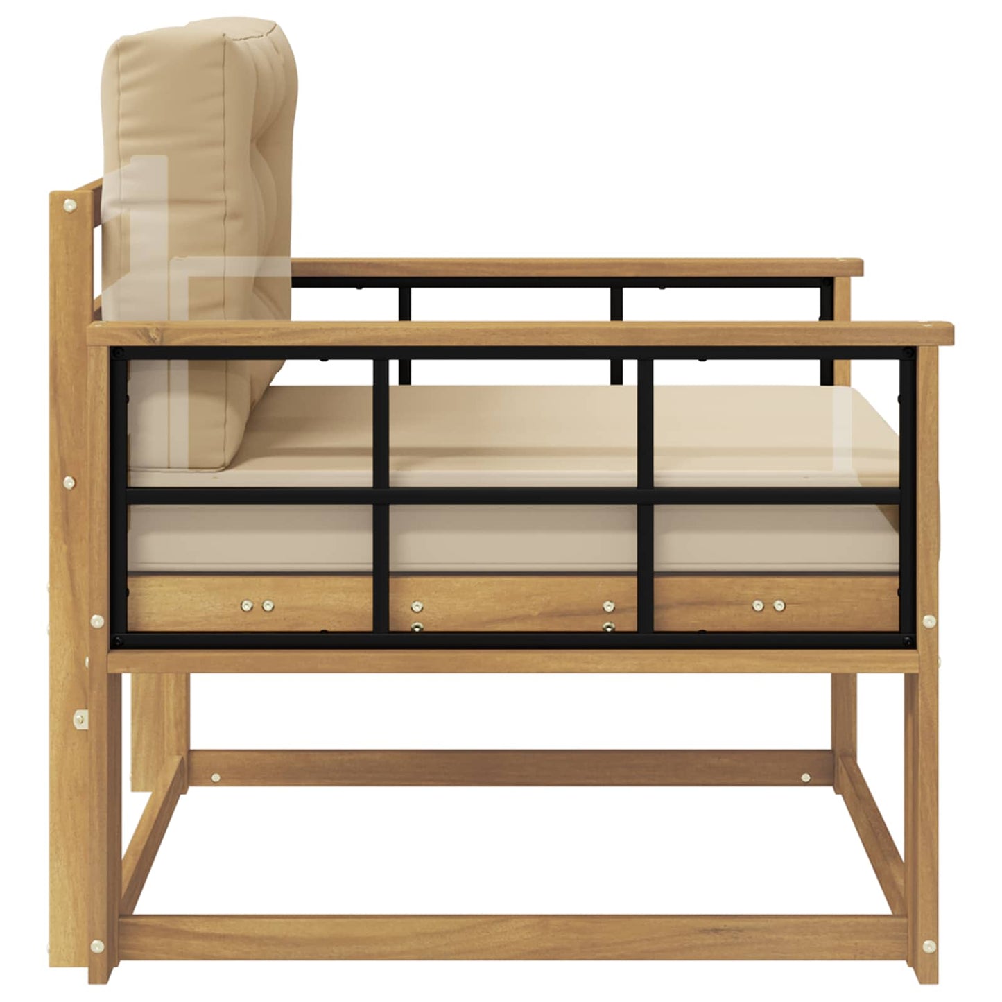 Buiten Midden Sofa Massief Acaciahout Wit is nu te koop bij PeponiXL, paradijselijk wonen!