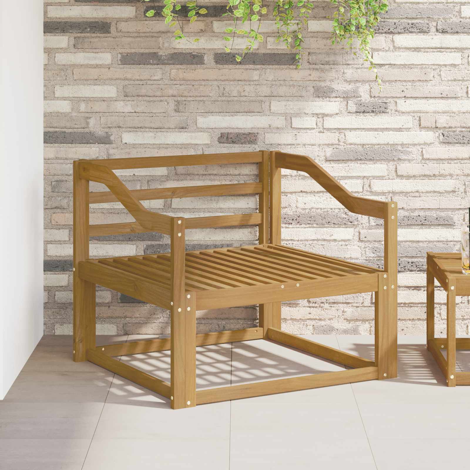 Buiten Midden Sofa Massief Acaciahout Wit is nu te koop bij PeponiXL, paradijselijk wonen!