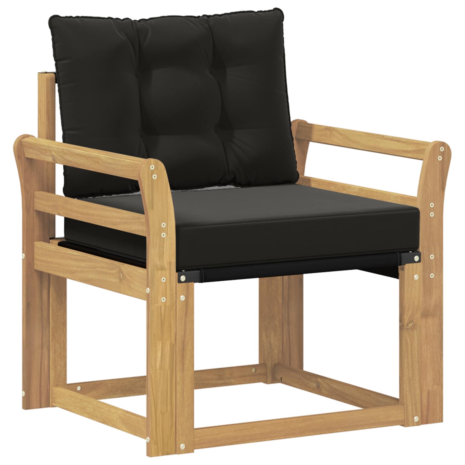 Tuinbank Massief Acaciahout en Textilene Wit is nu te koop bij PeponiXL, paradijselijk wonen!