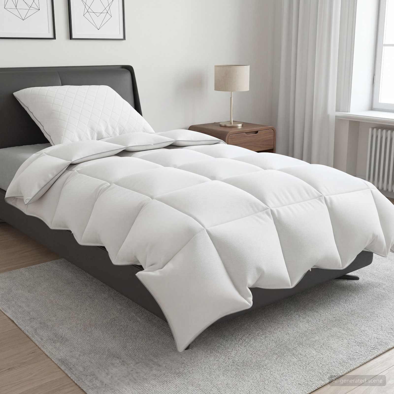 90% ganzen dons dekbedset FULDA 2 pcs 140 x 200 cm Winter Wit is nu te koop bij PeponiXL, paradijselijk wonen!
