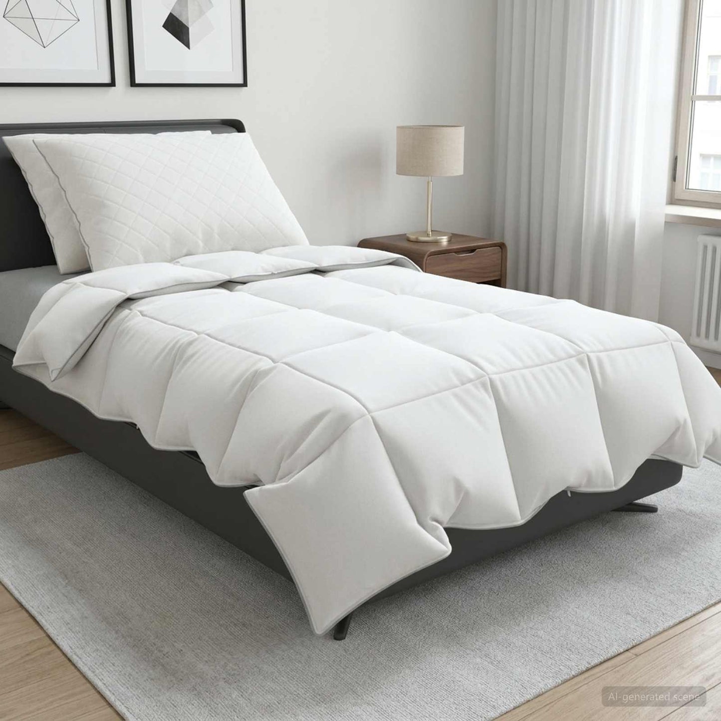90% ganzen dons dekbedset FULDA 3 pcs 140 x 220 cm Zomer Wit is nu te koop bij PeponiXL, paradijselijk wonen!