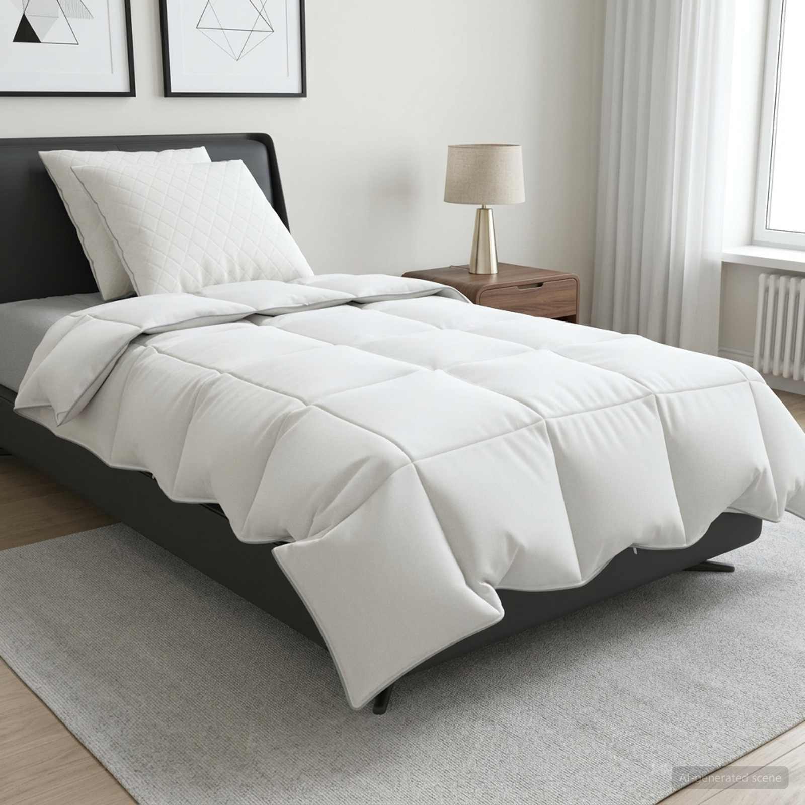 90% ganzen dons dekbedset FULDA 3 pcs 155 x 220 cm Zomer Wit is nu te koop bij PeponiXL, paradijselijk wonen!