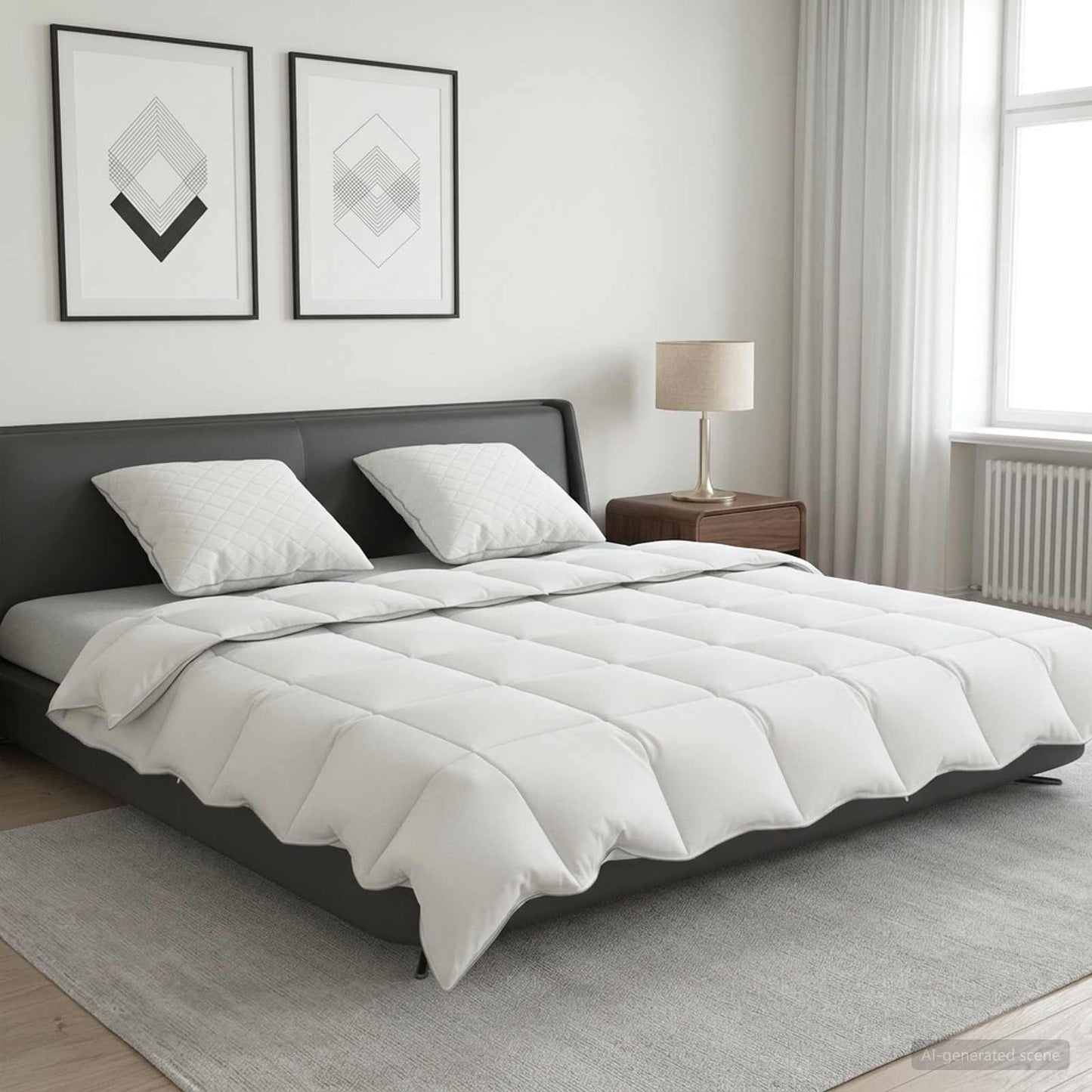 90% ganzen dons dekbedset FULDA 3 pcs 220 x 240 cm Zomer Wit is nu te koop bij PeponiXL, paradijselijk wonen!