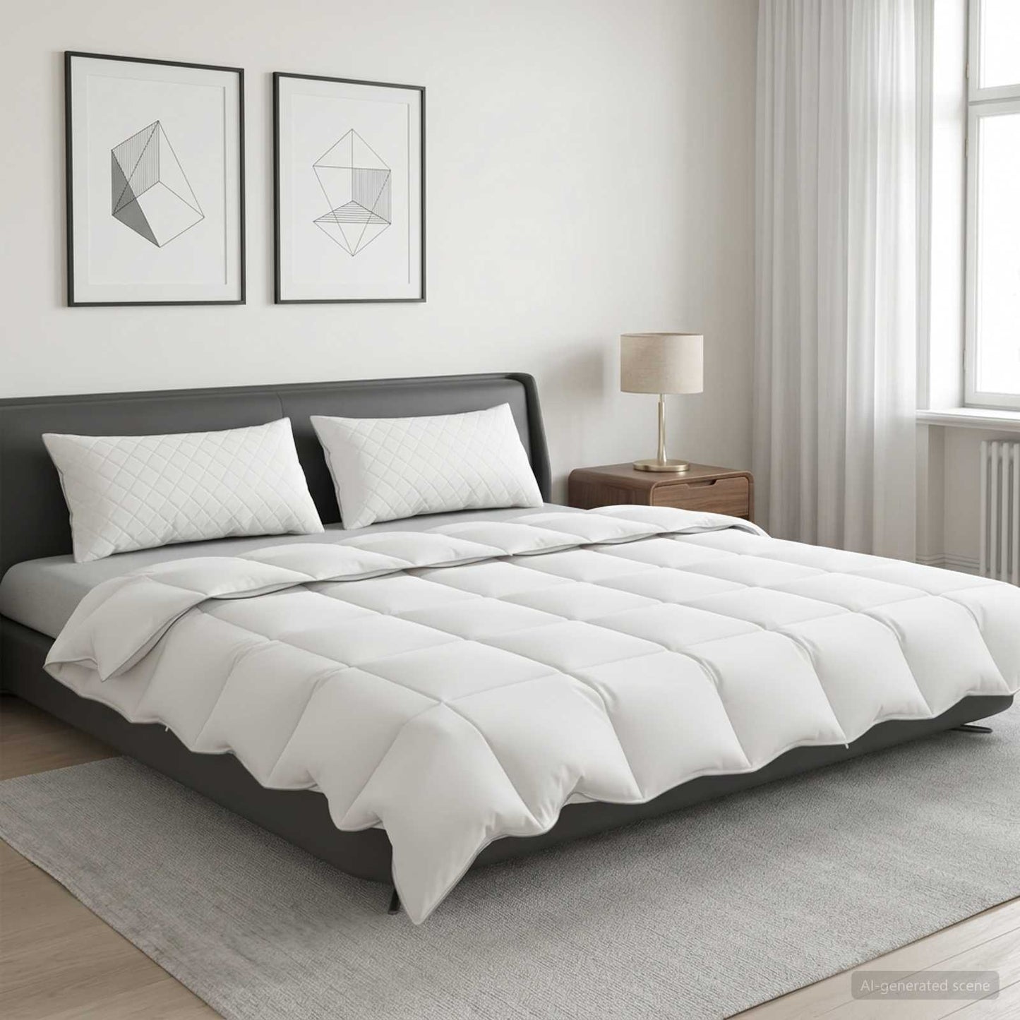 90% ganzen dons dekbedset FULDA 3 pcs 240 x 260 cm Zomer Wit is nu te koop bij PeponiXL, paradijselijk wonen!