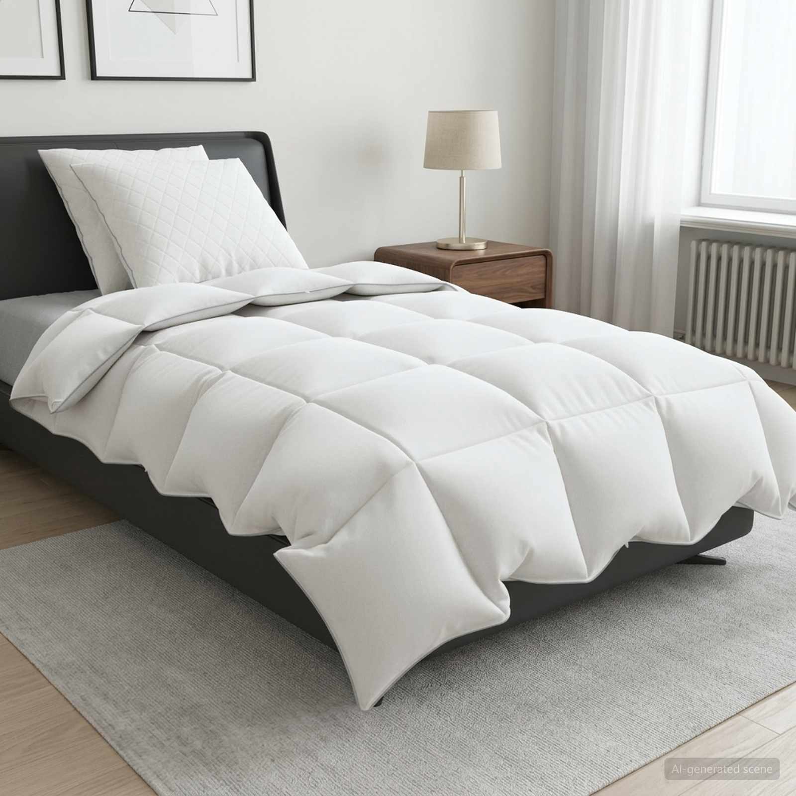 90% ganzen dons dekbedset FULDA 3 pcs 155 x 220 cm Winter Wit is nu te koop bij PeponiXL, paradijselijk wonen!
