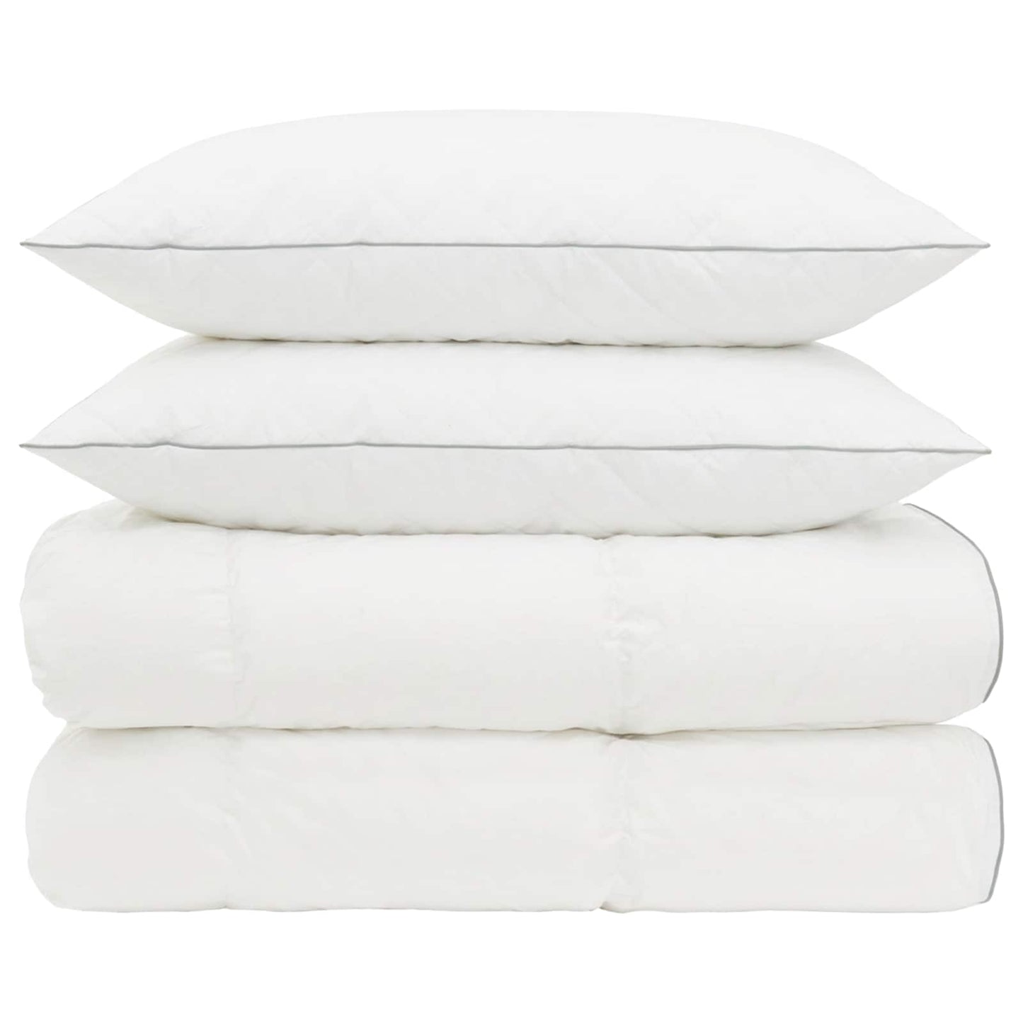 90% ganzen dons dekbedset FULDA 3 pcs 200 x 220 cm 310 GSM Wit is nu te koop bij PeponiXL, paradijselijk wonen!