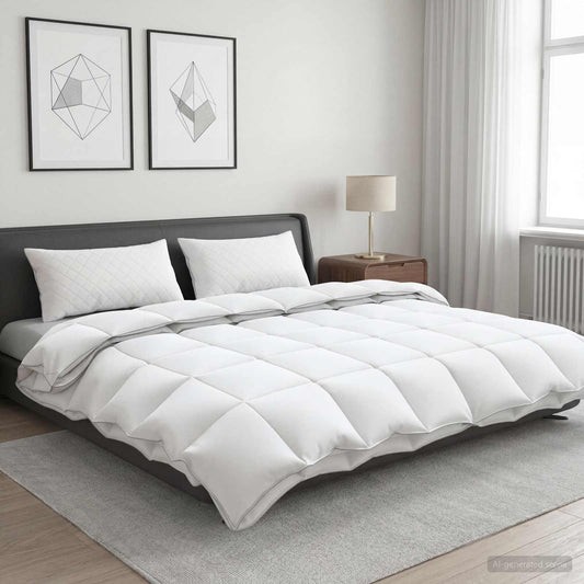 90% ganzen dons dekbedset FULDA 3 st 220 x 240 cm 310 GSM Wit is nu te koop bij PeponiXL, paradijselijk wonen!