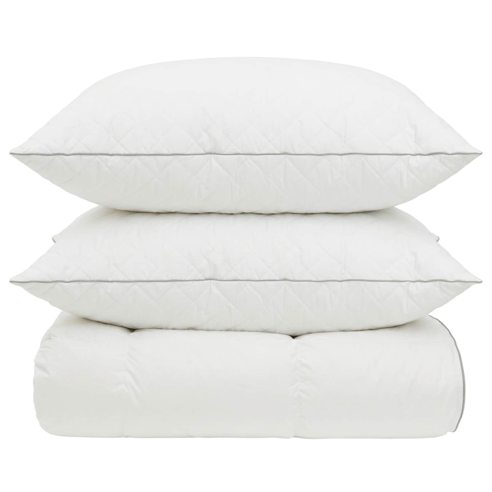 90% ganzen dons dekbedset FULDA 3 pcs 240 x 260 cm 310 GSM Wit is nu te koop bij PeponiXL, paradijselijk wonen!