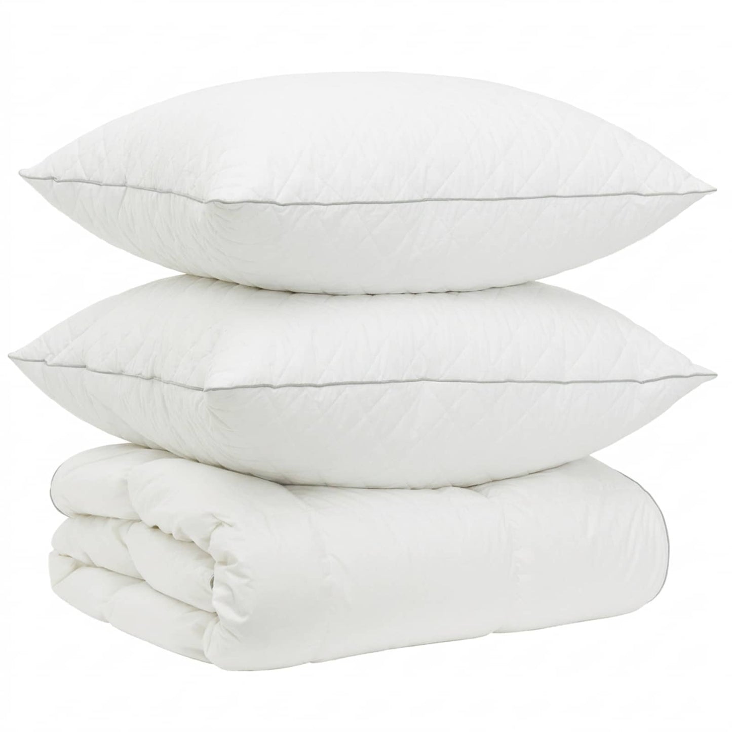 90% ganzen dons dekbedset FULDA 3 pcs 240 x 260 cm 310 GSM Wit is nu te koop bij PeponiXL, paradijselijk wonen!