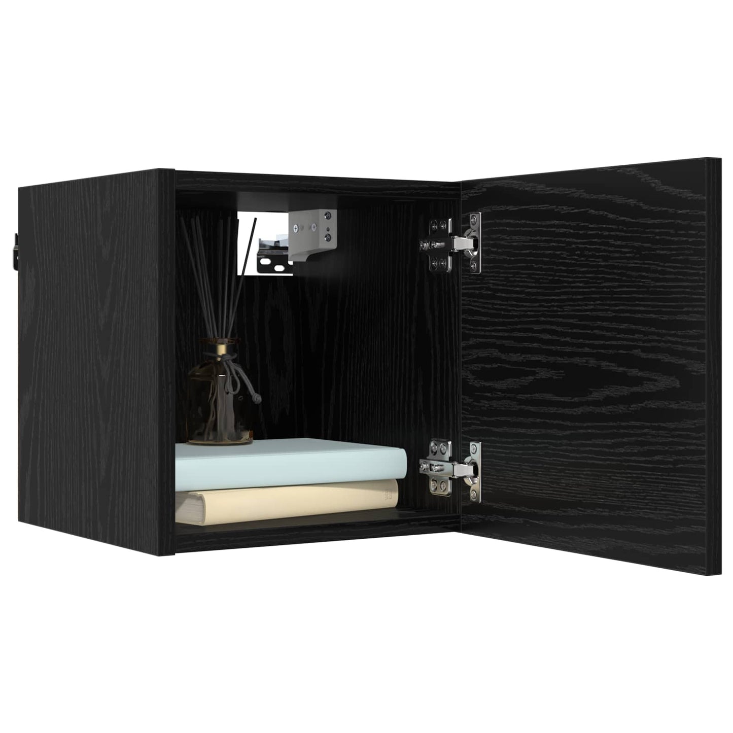 Tv-meubelset 8 pcs 80 x 30 x 30 cm Zwart eiken Bewerkt hout is nu te koop bij PeponiXL, paradijselijk wonen!