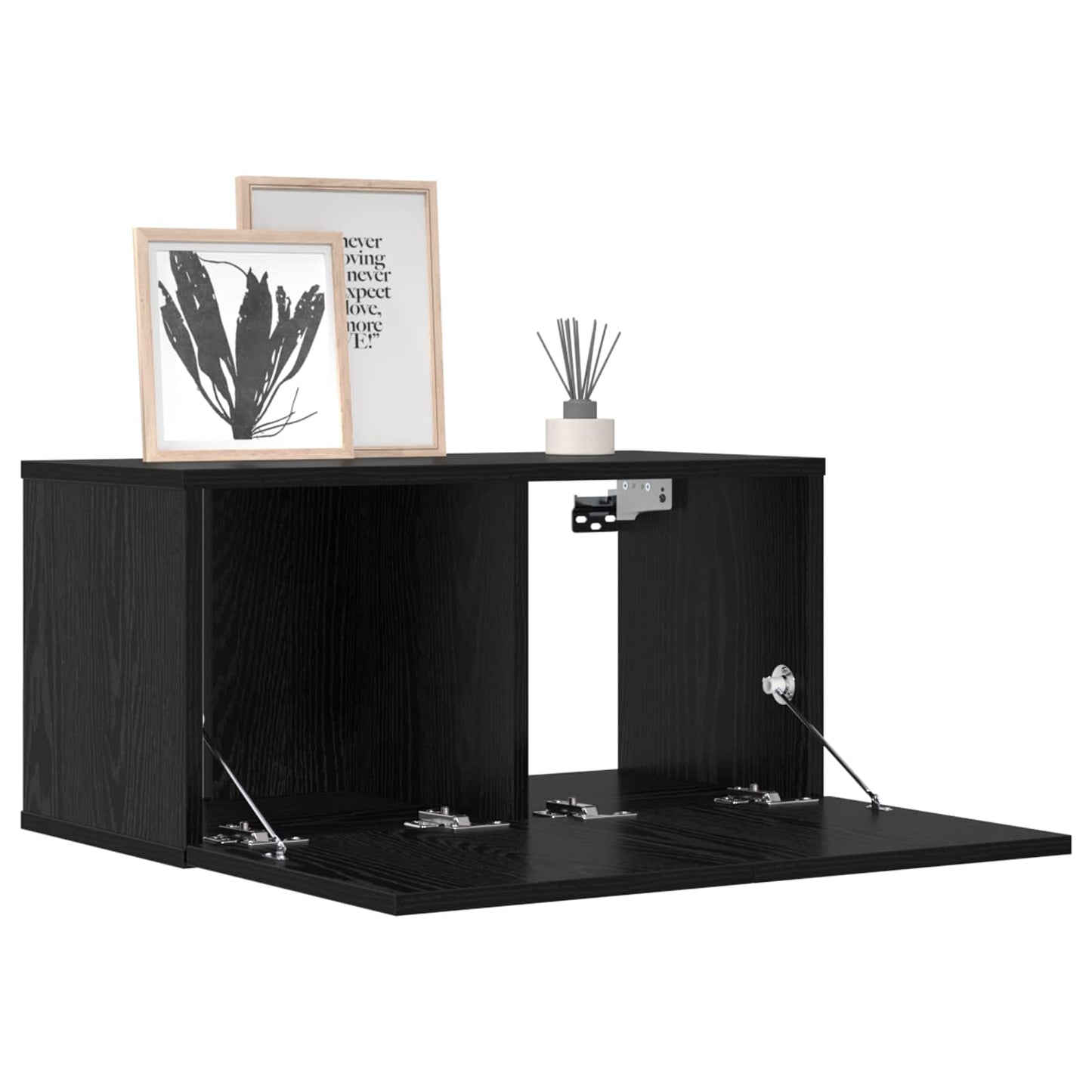 Tv-meubelset 8 pcs 120 x 30 x 30 cm Zwart eiken Bewerkt hout is nu te koop bij PeponiXL, paradijselijk wonen!