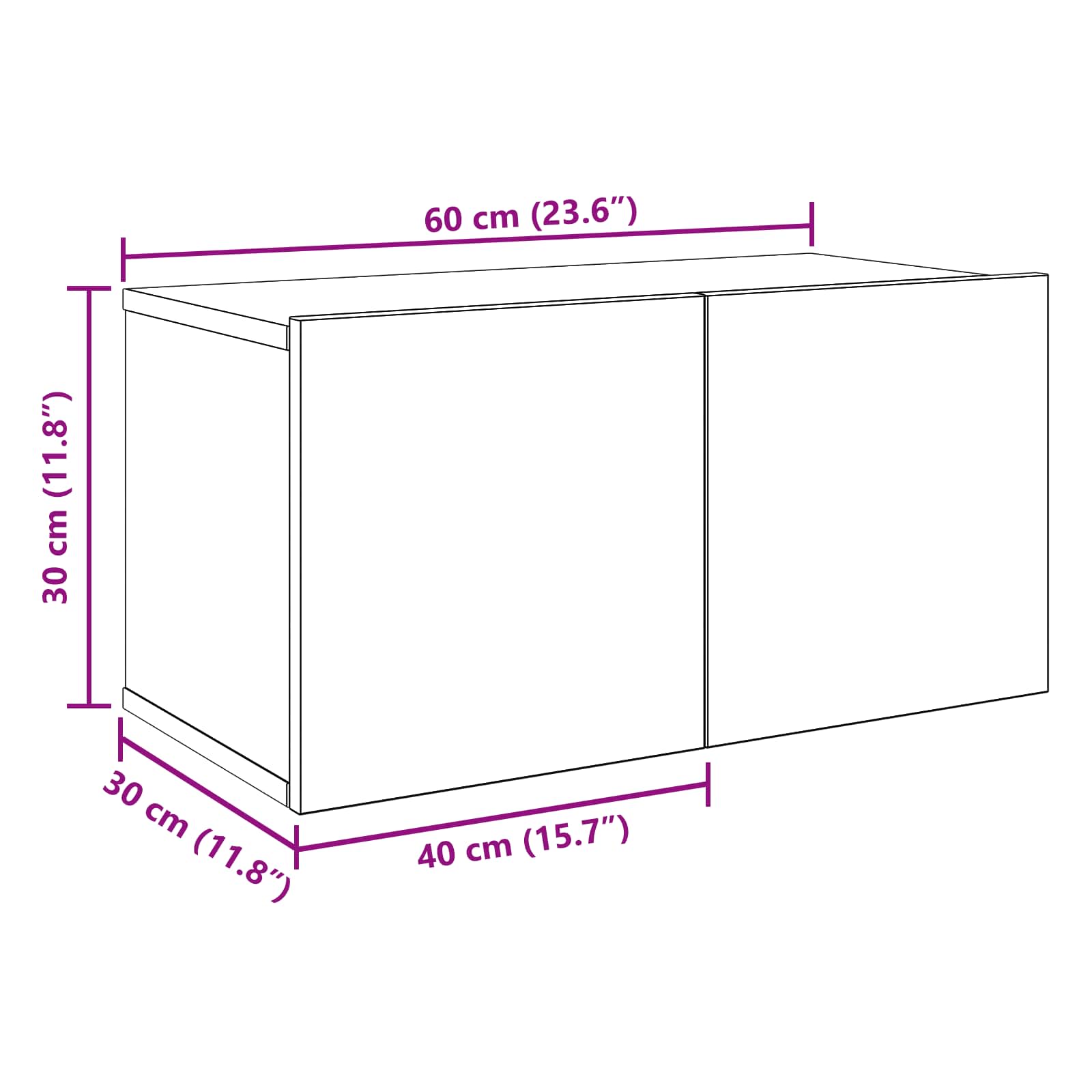 Tv-meubelset 10 pcs 180 x 30 x 30 cm Zwart eiken Bewerkt hout is nu te koop bij PeponiXL, paradijselijk wonen!