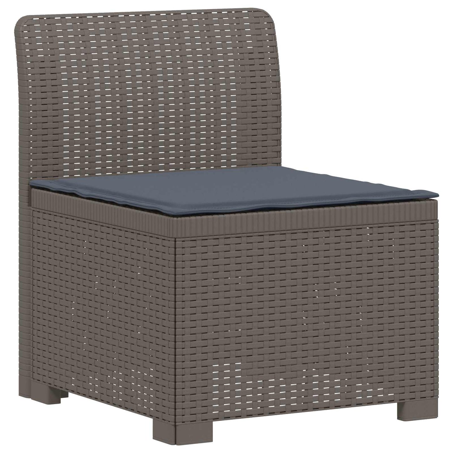 6-Zits Tuin Sofa met Kussens Rattan Look PP Lichtgrijs is nu te koop bij PeponiXL, paradijselijk wonen!