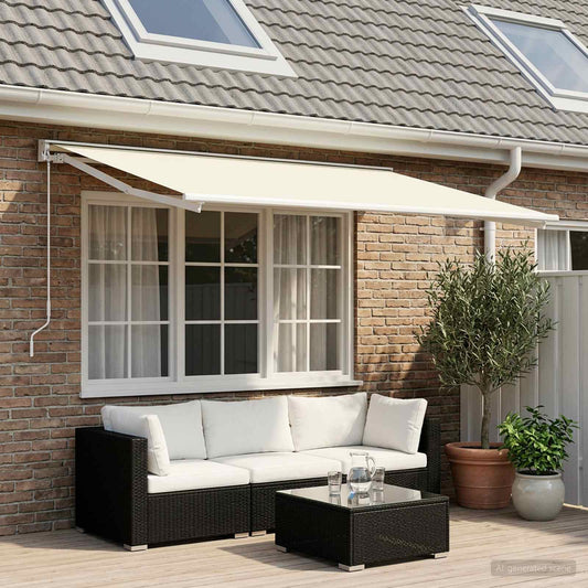 Vervangingsdoek voor zonnescherm Crèmekleurig 300 x 200 cm is nu te koop bij PeponiXL, paradijselijk wonen!