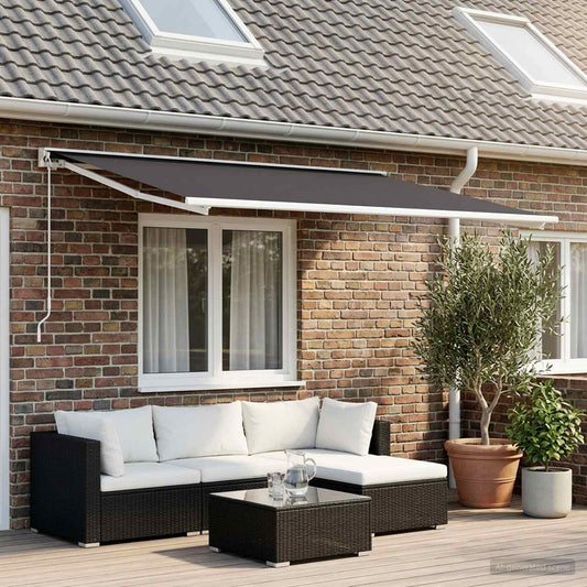 Vervangingsdoek voor zonnescherm Antracietkleurig 300 x 200 cm is nu te koop bij PeponiXL, paradijselijk wonen!