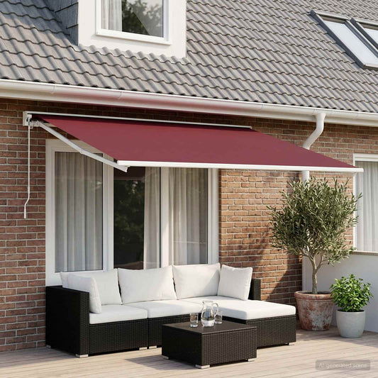 Vervangingsdoek voor zonnescherm Bordeaux Rood 300 x 200 cm is nu te koop bij PeponiXL, paradijselijk wonen!