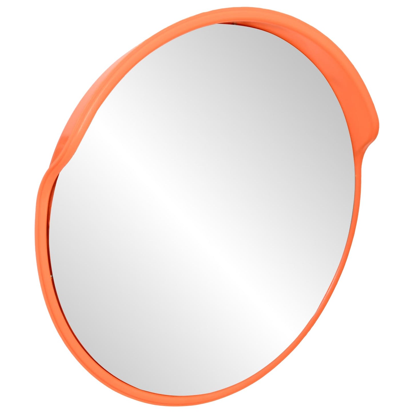 Buiten convex verkeers spiegel Oranje Ø75 cm Polycarbonaat