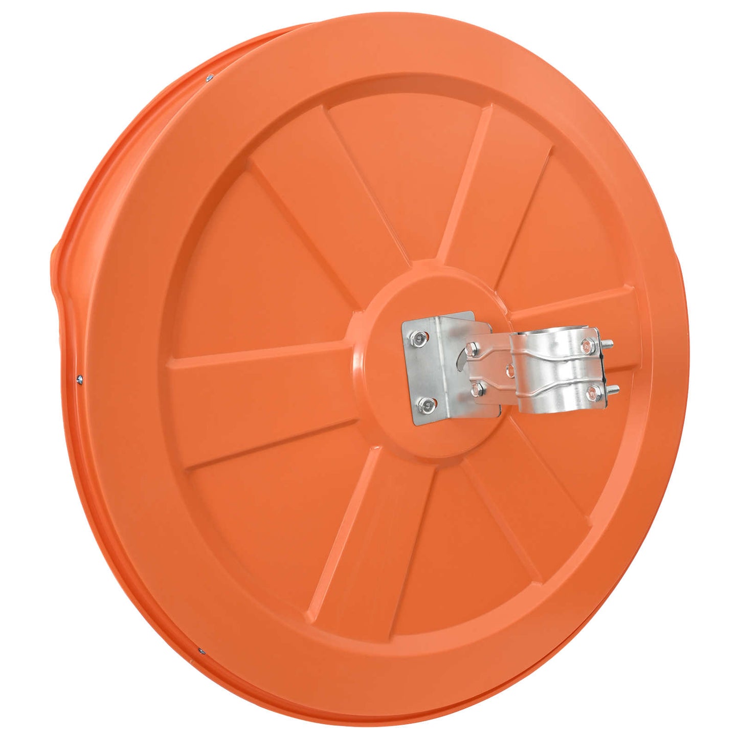 Buiten convex verkeers spiegel Oranje Ø75 cm Polycarbonaat