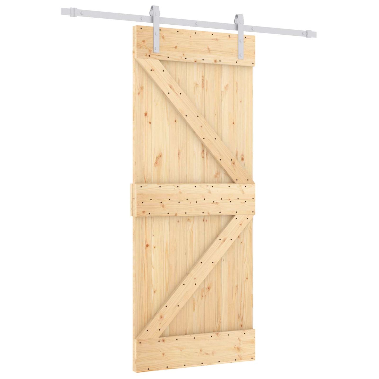 Schuifdeur Natuurlijk en Wit 85 x 210 cm Massief Grenenhout is nu te koop bij PeponiXL, paradijselijk wonen!
