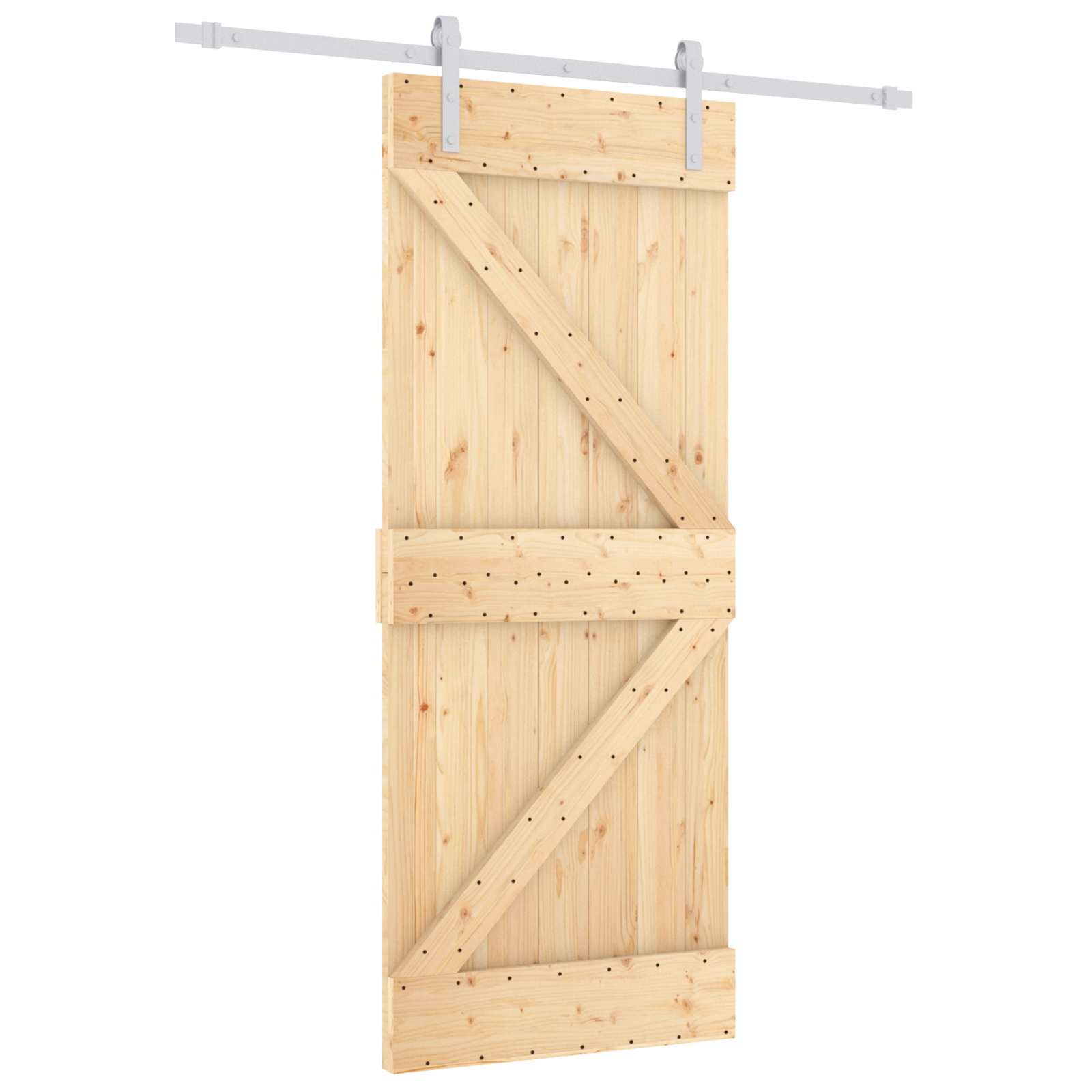 Schuifdeur Natuurlijk en Wit 85 x 210 cm Massief Grenenhout is nu te koop bij PeponiXL, paradijselijk wonen!