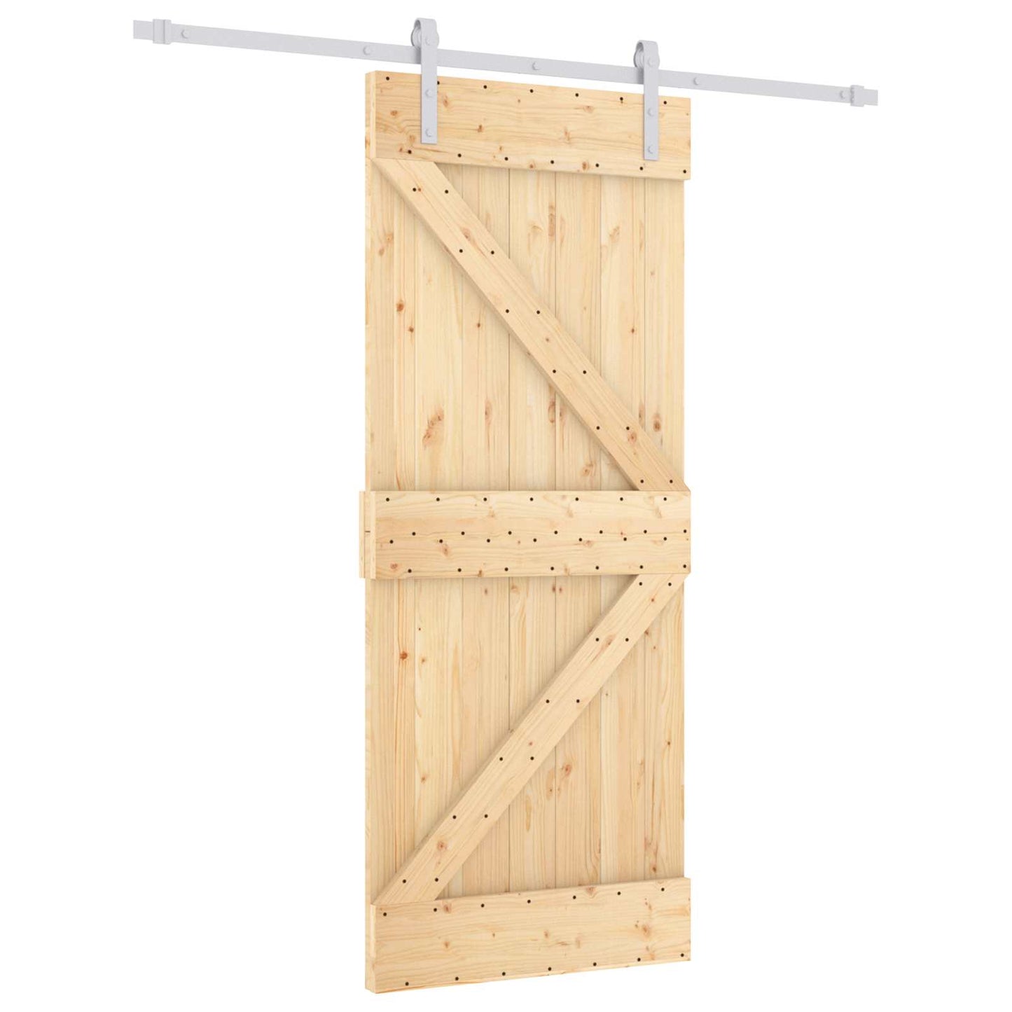 Schuifdeur Natuurlijk en Wit 85 x 210 cm Massief Grenenhout is nu te koop bij PeponiXL, paradijselijk wonen!