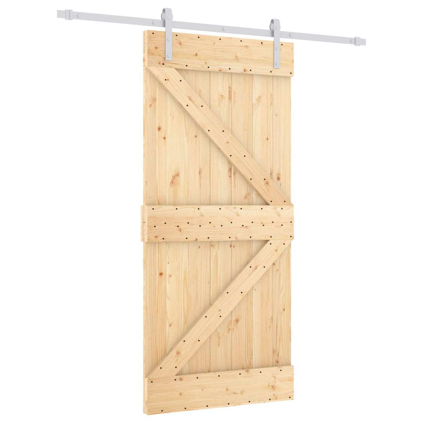 Schuifdeur Natuurlijk en Wit 95 x 210 cm Massief Grenenhout is nu te koop bij PeponiXL, paradijselijk wonen!