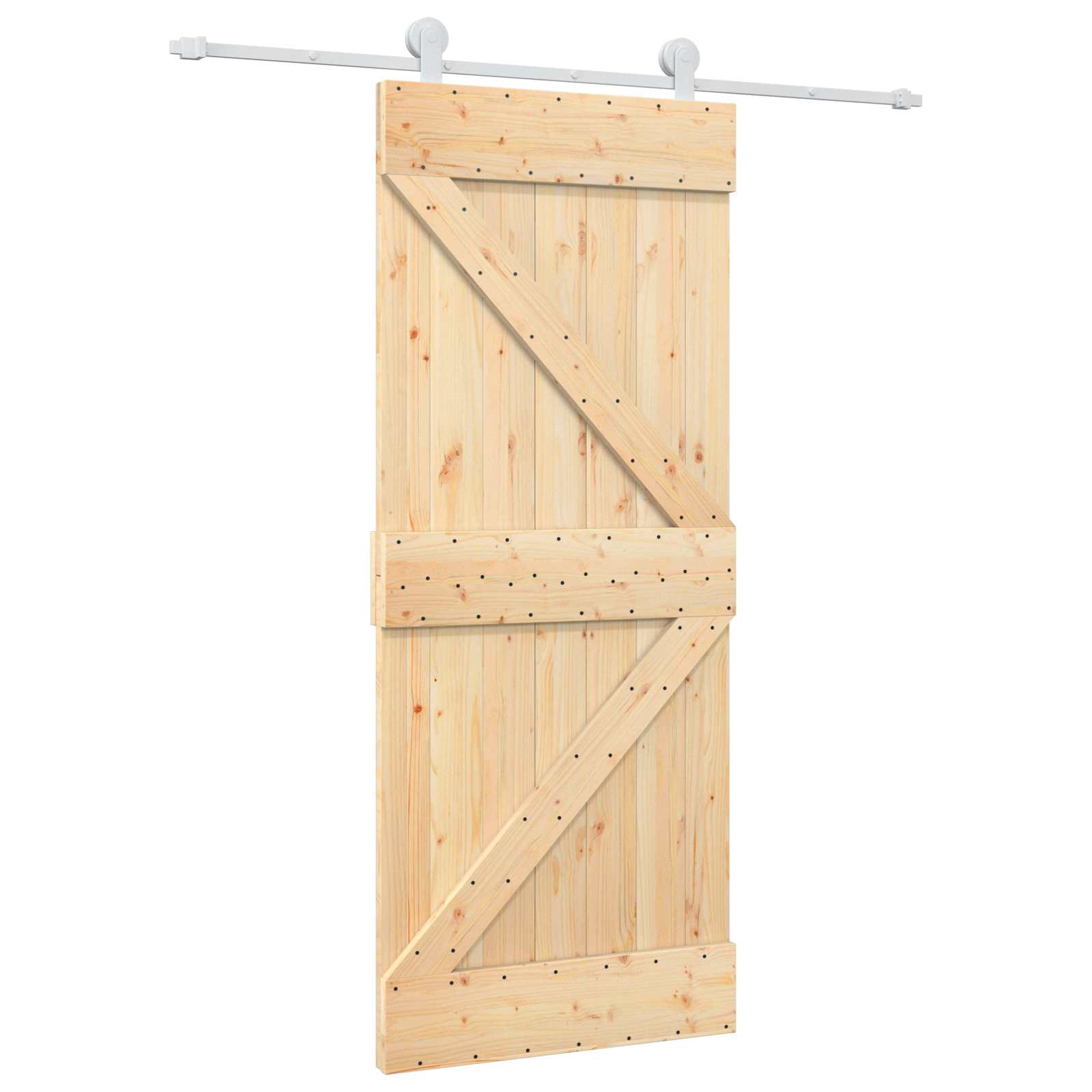 Schuifdeur Natuurlijk en Wit 85 x 210 cm Massief Grenenhout is nu te koop bij PeponiXL, paradijselijk wonen!