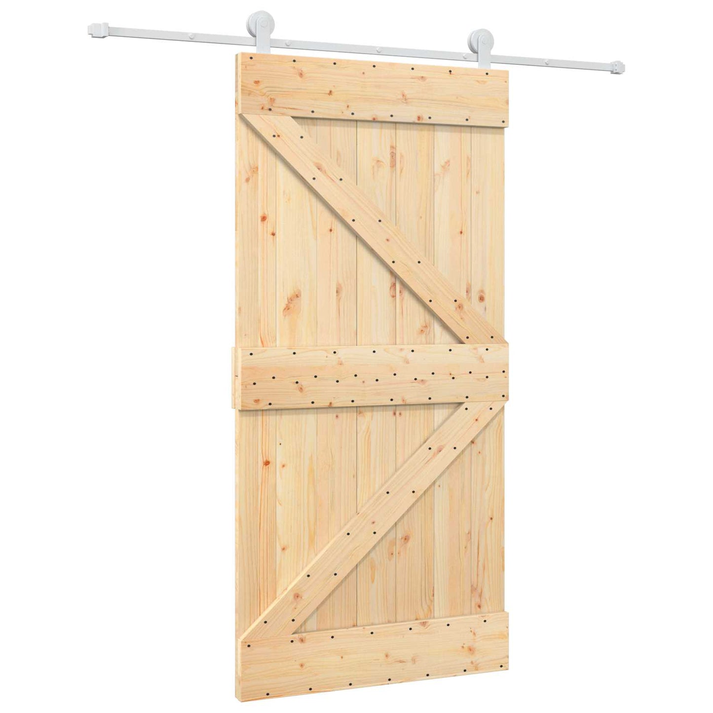 Schuifdeur Natuurlijk en Wit 100 x 210 cm Massief grenenhout is nu te koop bij PeponiXL, paradijselijk wonen!