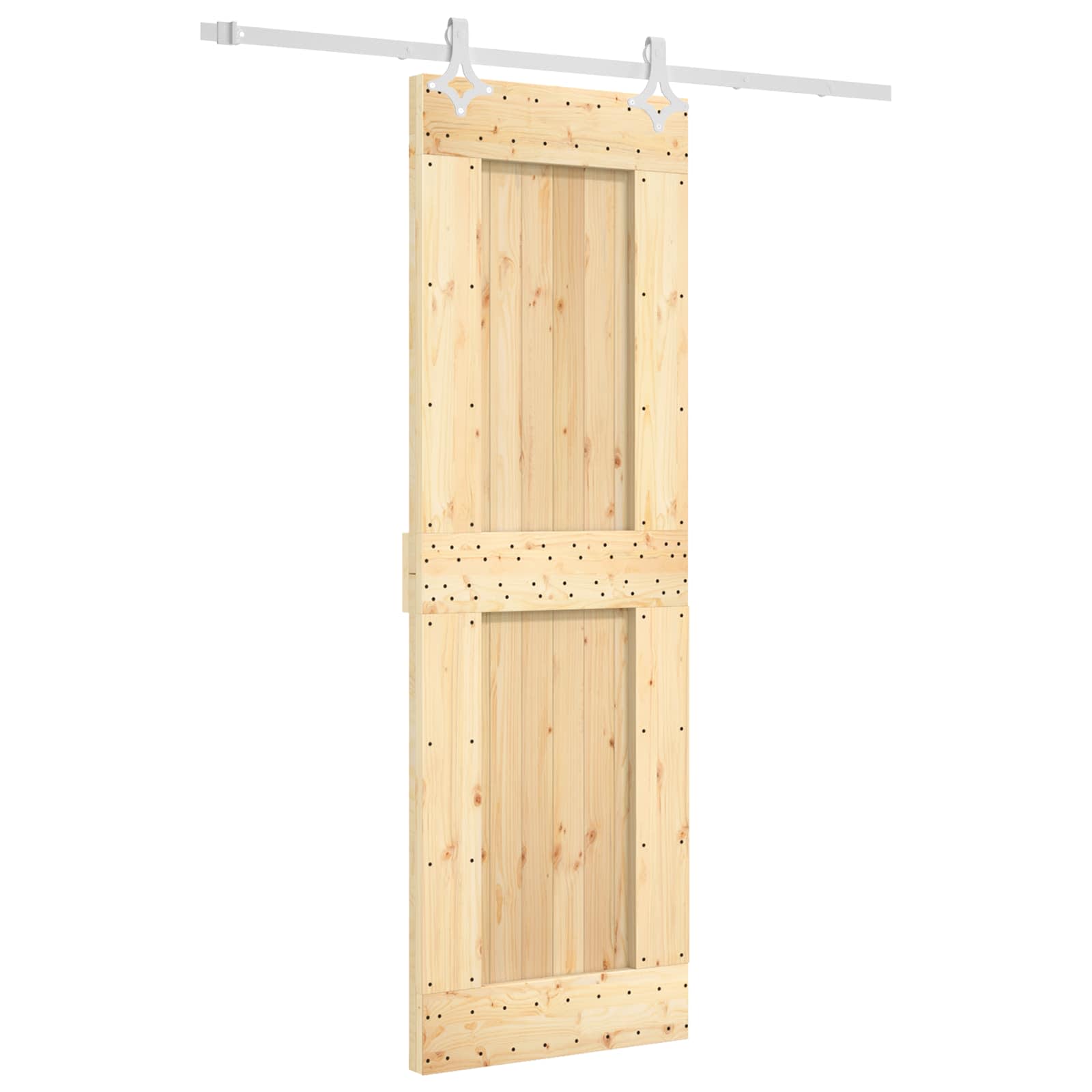Schuifdeur Natuurlijk en Wit 70 x 210 cm Massief Grenenhout is nu te koop bij PeponiXL, paradijselijk wonen!