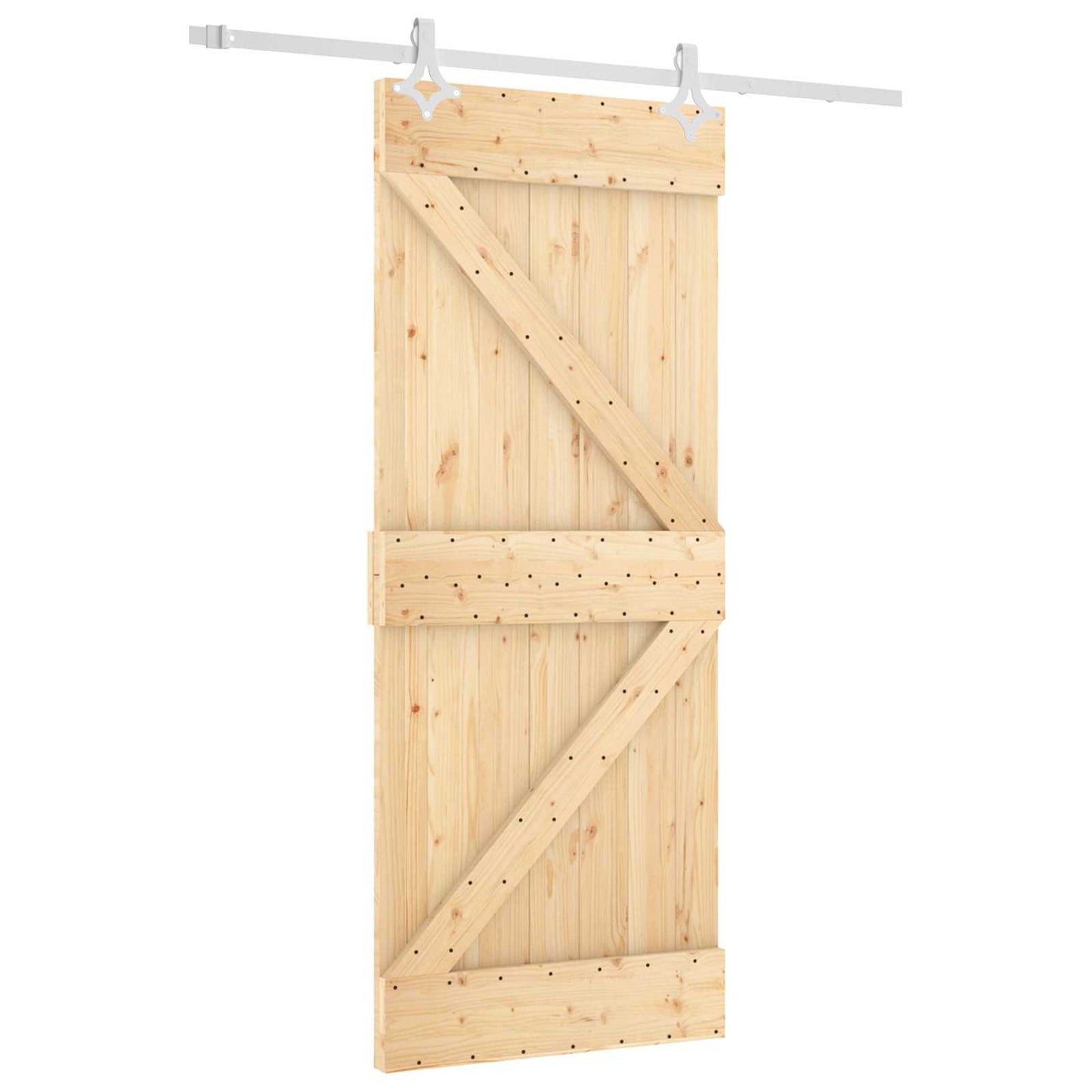 Schuifdeur Natuurlijk en Wit 85 x 210 cm Massief Grenenhout is nu te koop bij PeponiXL, paradijselijk wonen!