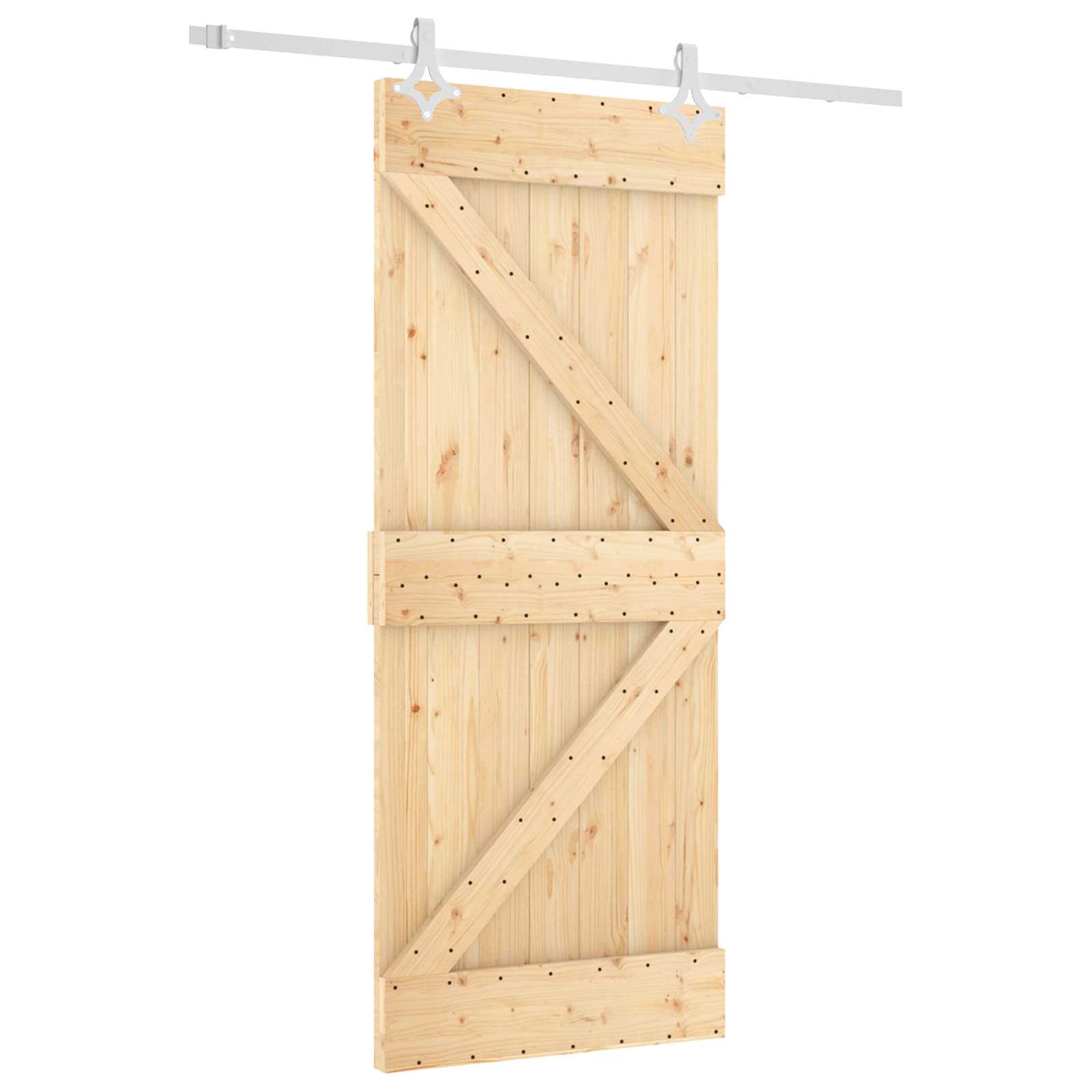 Schuifdeur Natuurlijk en Wit 85 x 210 cm Massief Grenenhout is nu te koop bij PeponiXL, paradijselijk wonen!