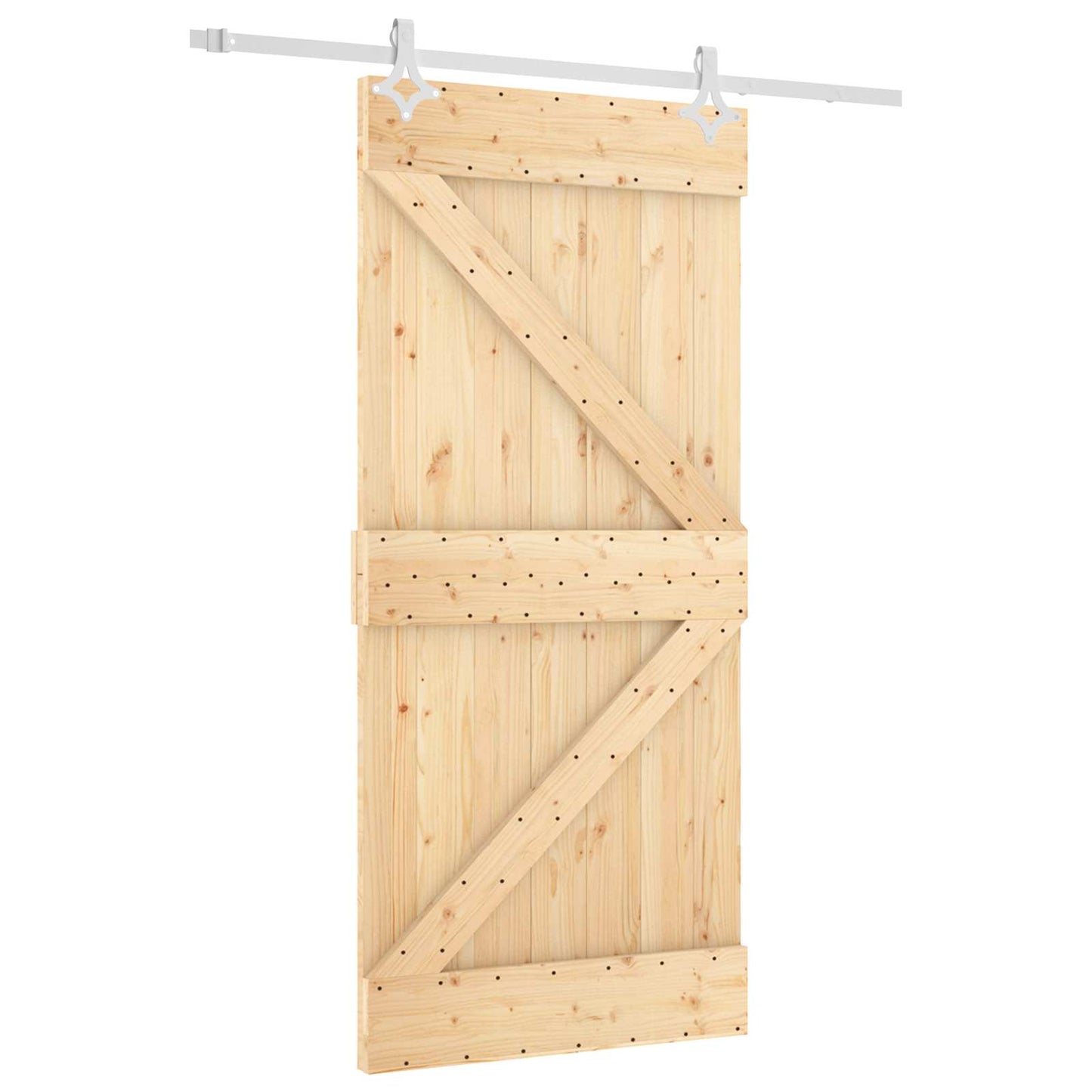 Schuifdeur Natuurlijk en Wit 95 x 210 cm Massief Grenenhout is nu te koop bij PeponiXL, paradijselijk wonen!