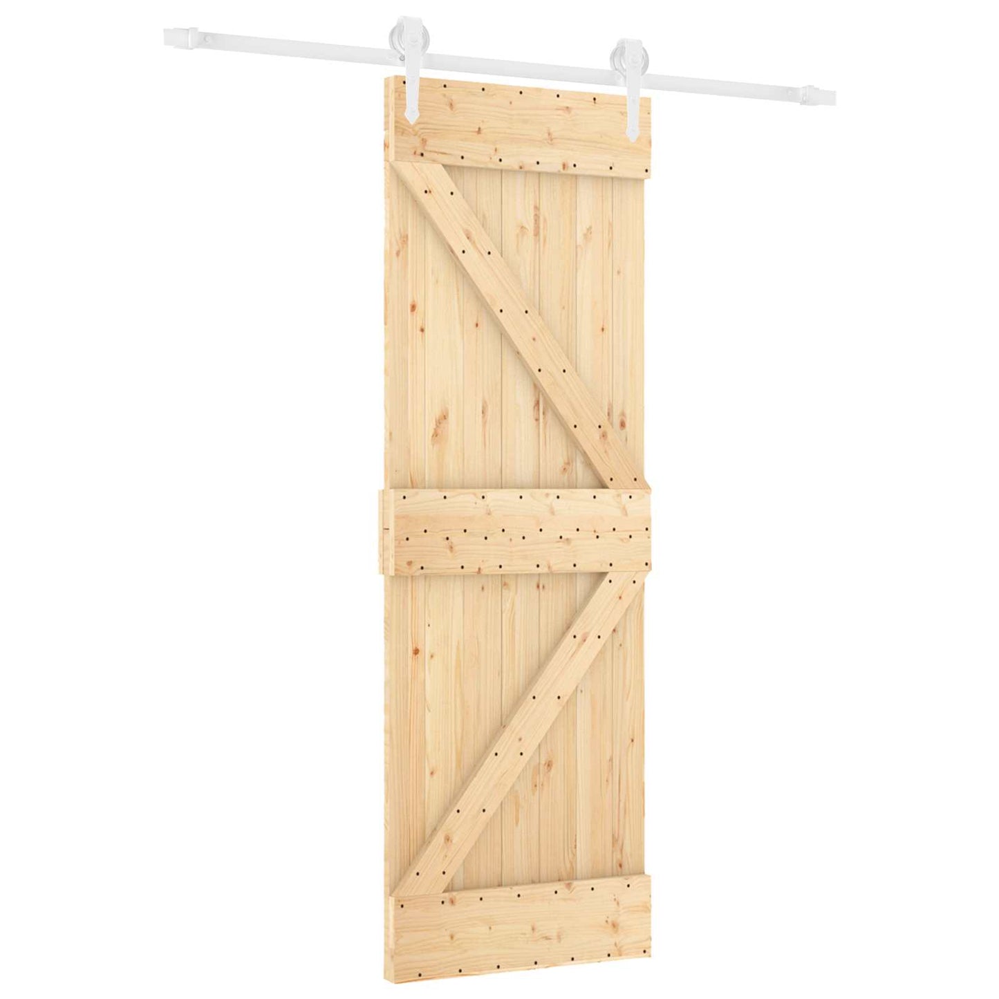Schuifdeur Natuurlijk en Wit 70 x 210 cm Massief Grenenhout is nu te koop bij PeponiXL, paradijselijk wonen!