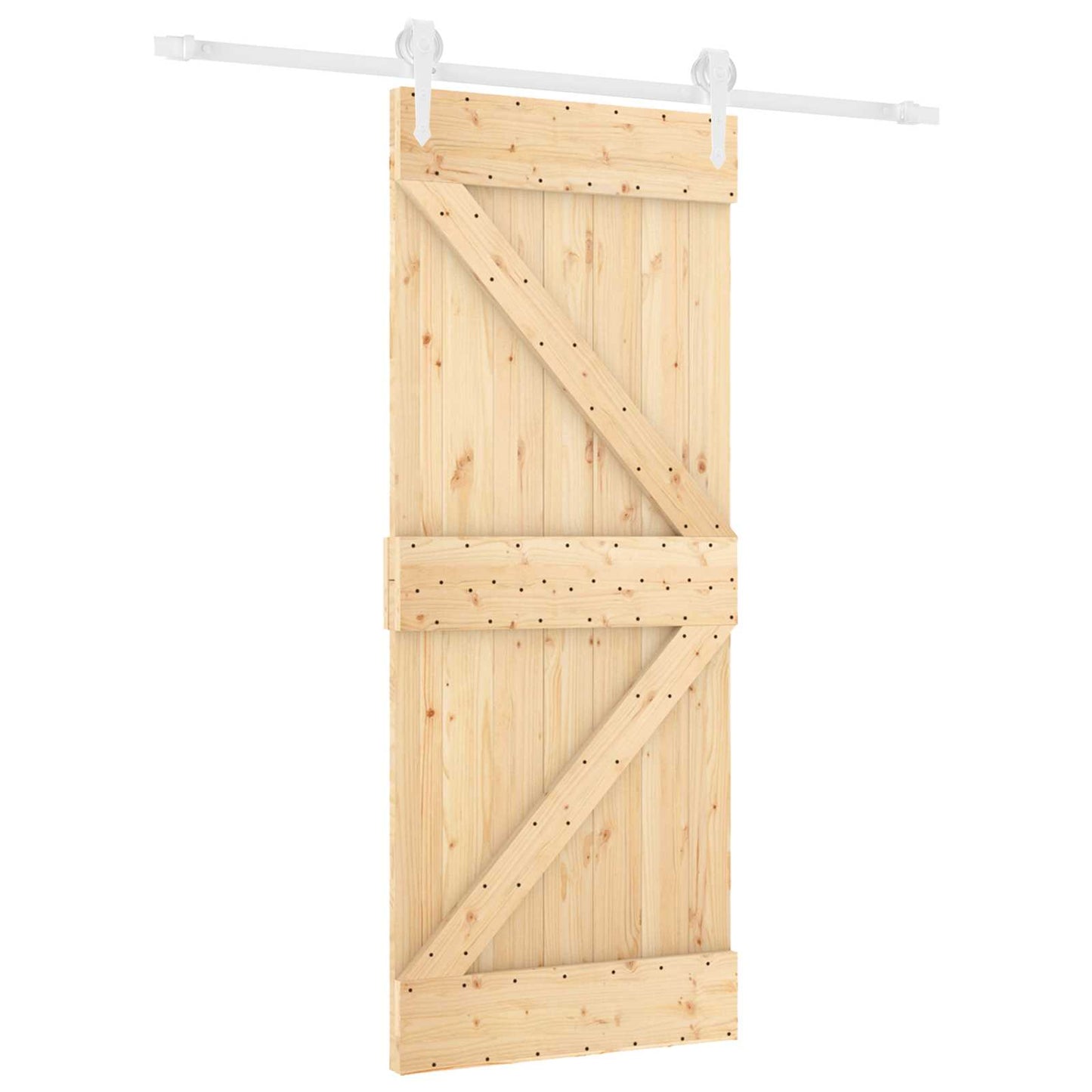 Schuifdeur Natuurlijk en Wit 85 x 210 cm Massief Grenenhout is nu te koop bij PeponiXL, paradijselijk wonen!