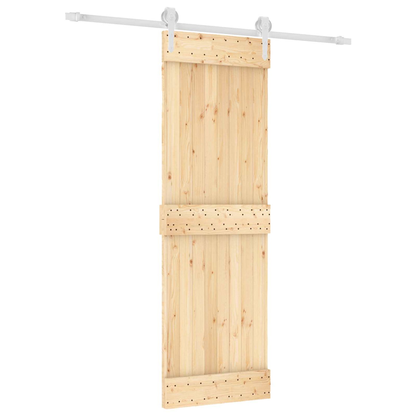 Schuifdeur Natuurlijk en Wit 70 x 210 cm Massief Grenenhout is nu te koop bij PeponiXL, paradijselijk wonen!