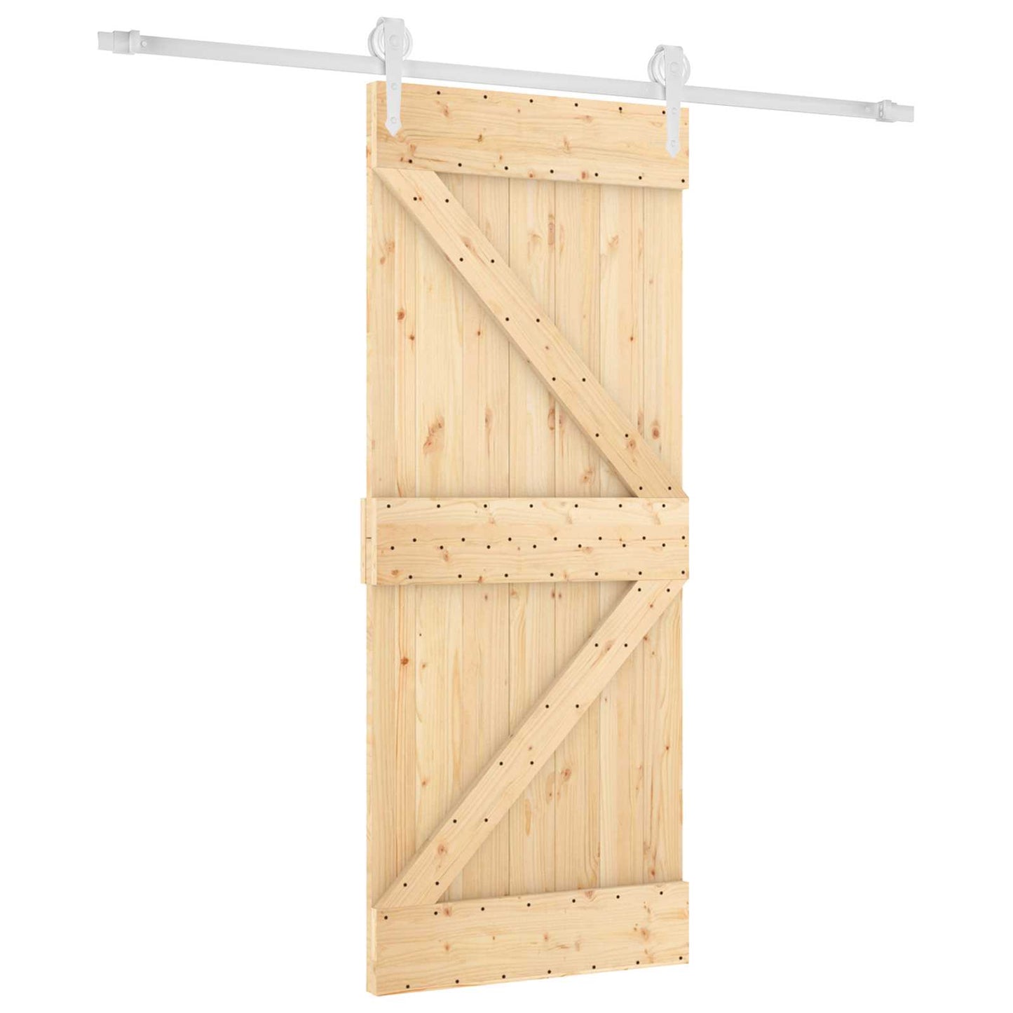 Schuifdeur Natuurlijk en Wit 85 x 210 cm Massief Grenenhout is nu te koop bij PeponiXL, paradijselijk wonen!