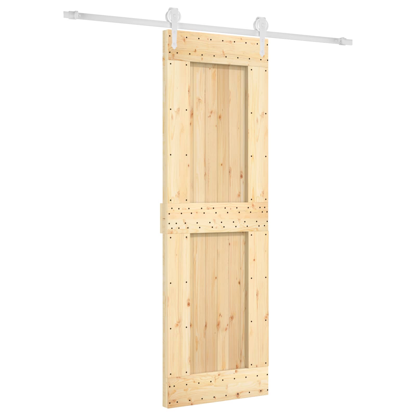 Schuifdeur Natuurlijk en Wit 70 x 210 cm Massief Grenenhout is nu te koop bij PeponiXL, paradijselijk wonen!