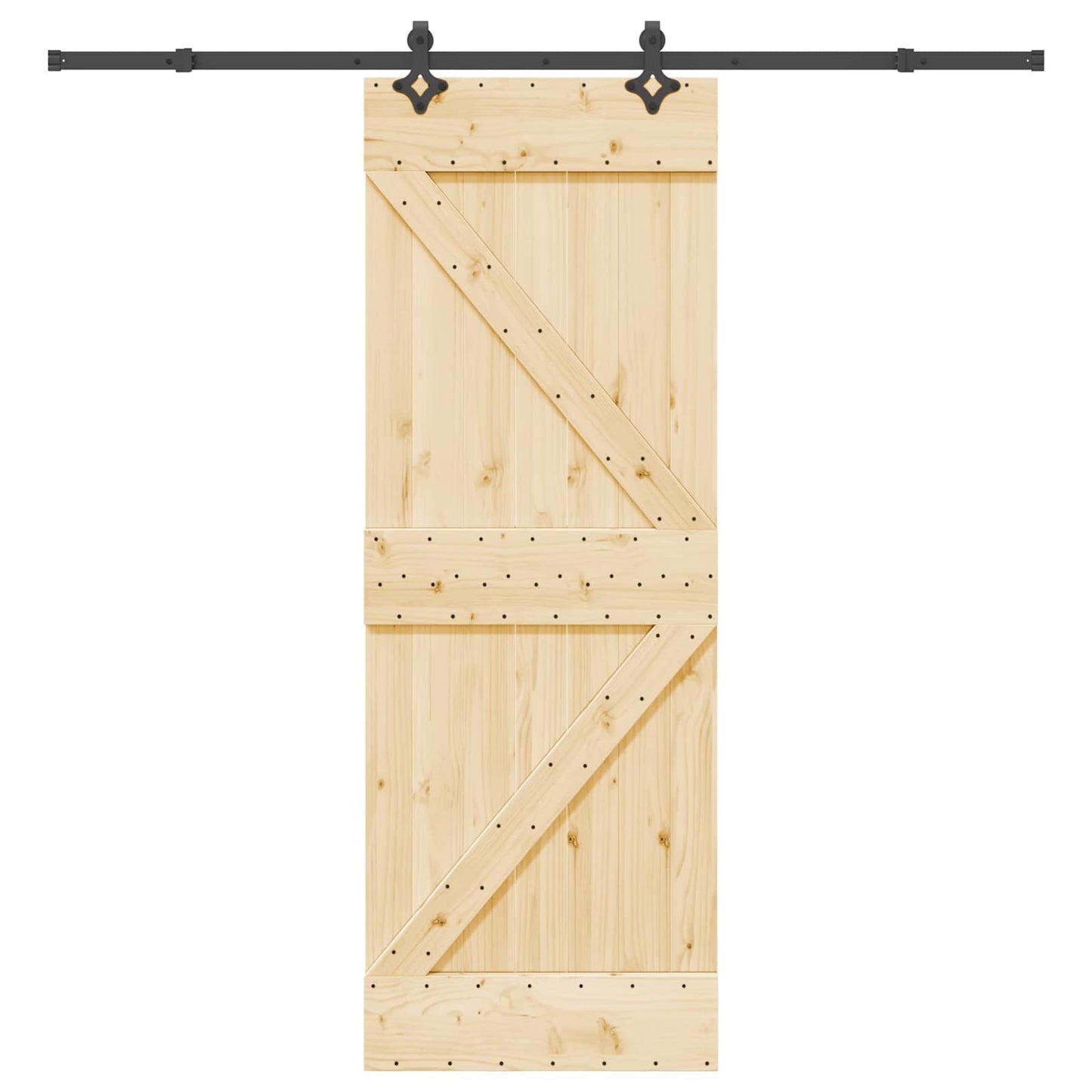 Schuifdeur NARVIK Naturel en Zwart 70 x 210 cm (213,5 cm) is nu te koop bij PeponiXL, paradijselijk wonen!
