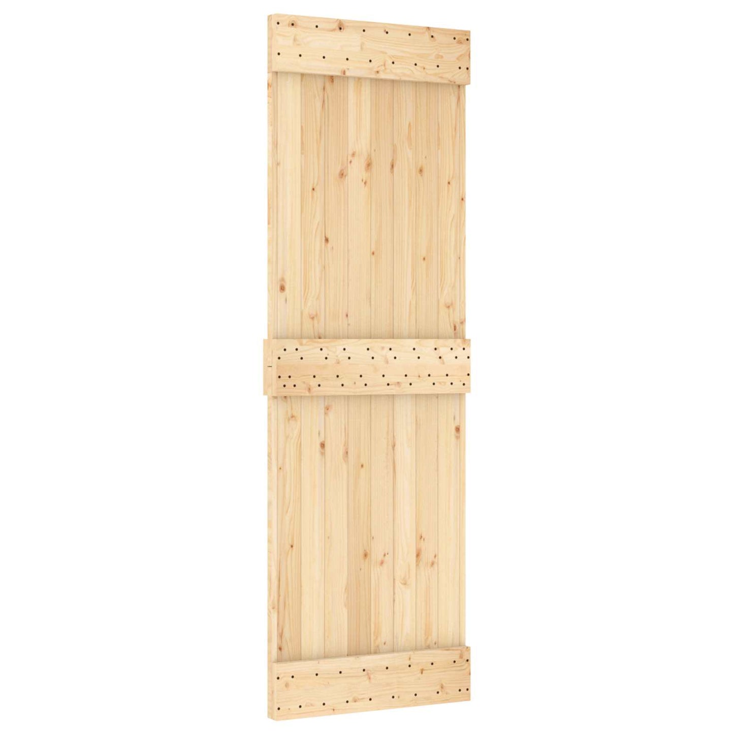 Schuifdeur NARVIK Naturel en Zwart 70 x 210 cm (213,5 cm) is nu te koop bij PeponiXL, paradijselijk wonen!