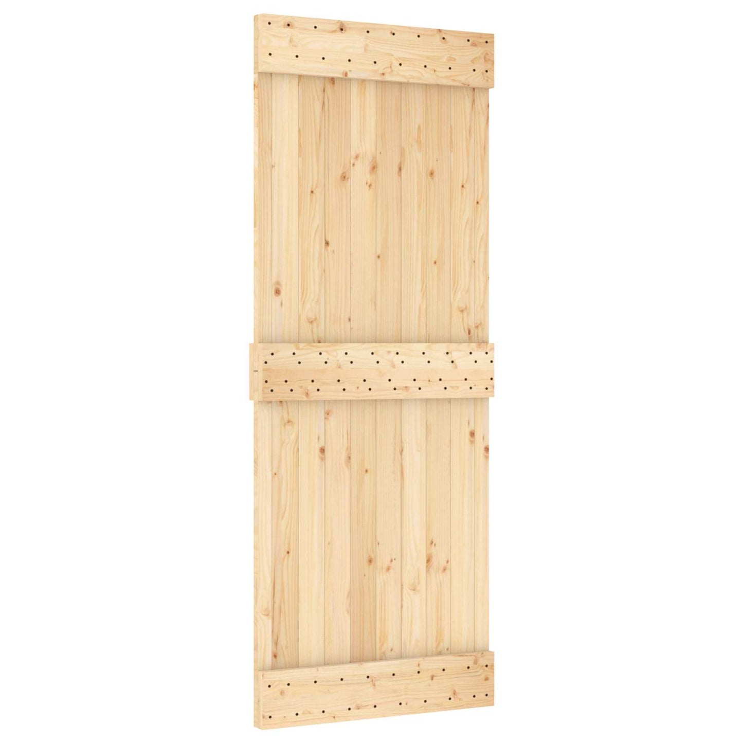 Schuifdeur NARVIK Naturel en Zwart 80 x 210 cm (213,5 cm) is nu te koop bij PeponiXL, paradijselijk wonen!