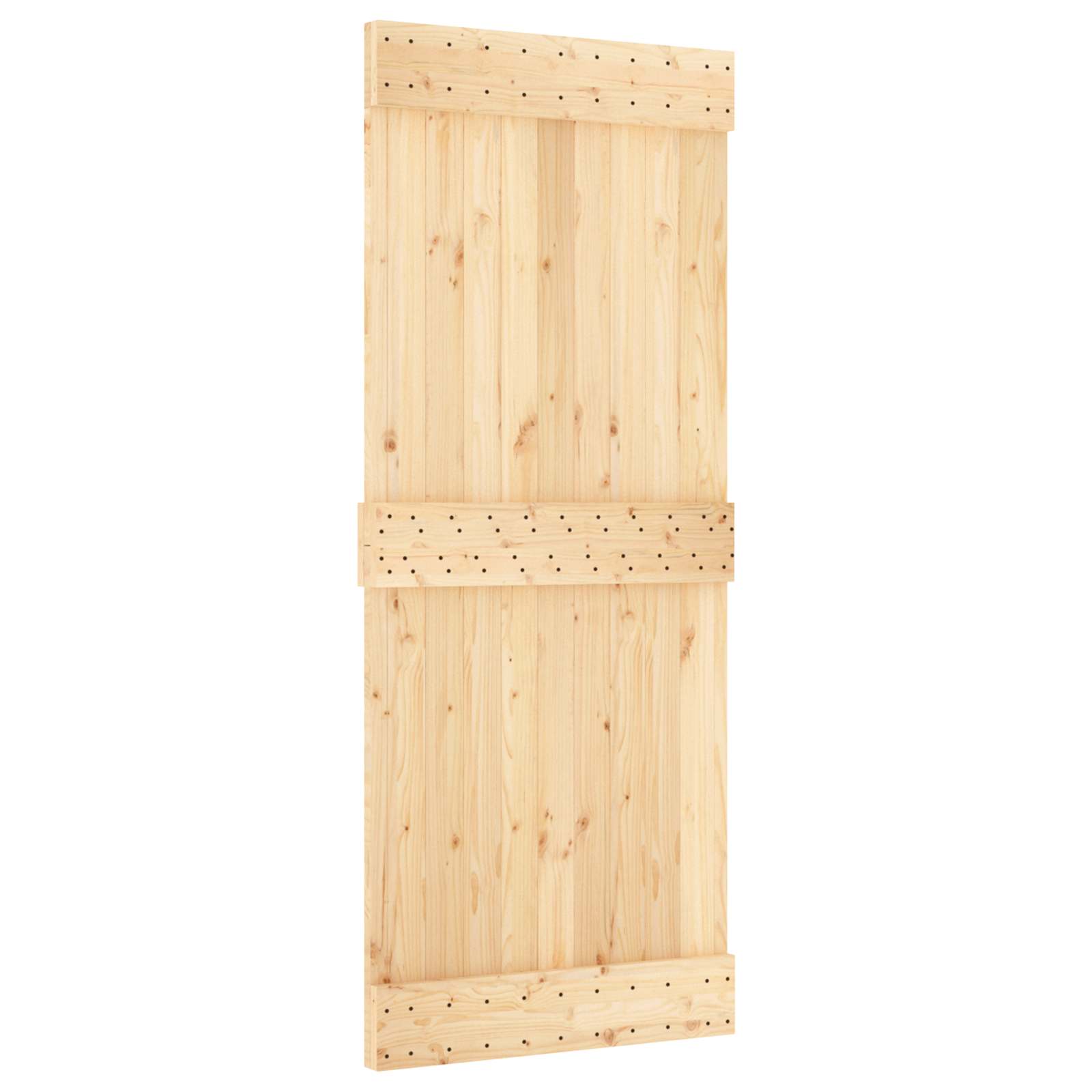 Schuifdeur NARVIK Naturel en Zwart 85 x 210 cm (213,5 cm) is nu te koop bij PeponiXL, paradijselijk wonen!