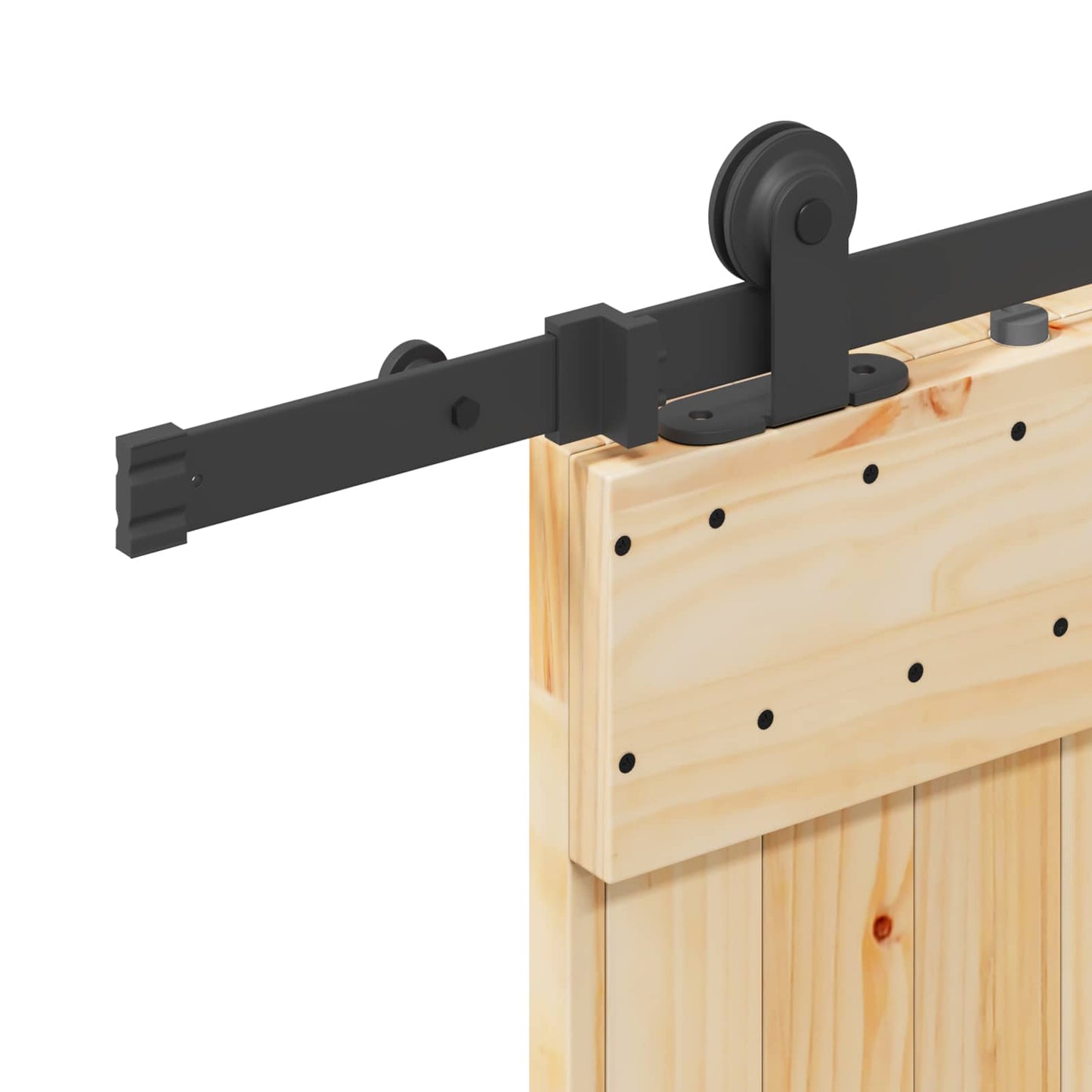 Schuifdeur NARVIK 85 x 210 cm (213,5 cm) Naturel en Zwart